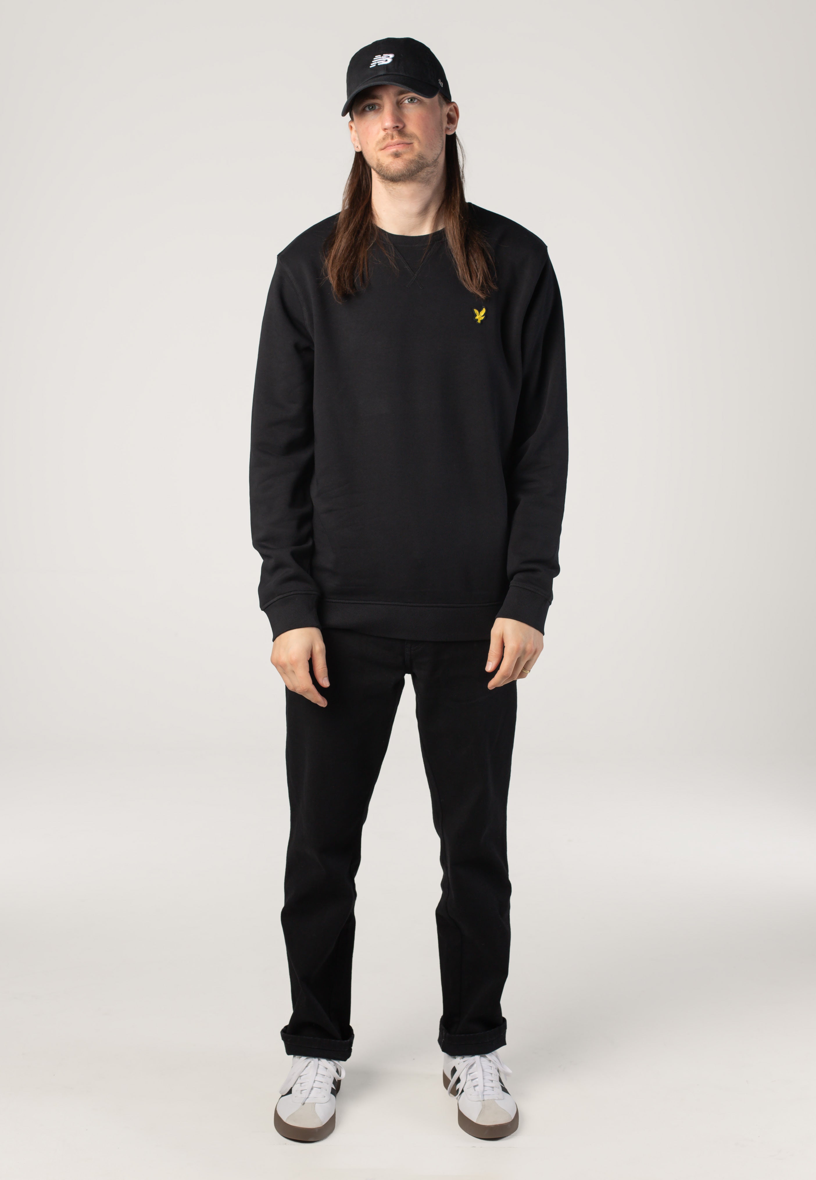 Lyle & Scott - Crew Neck Jet Black - Sweater | Men-Image