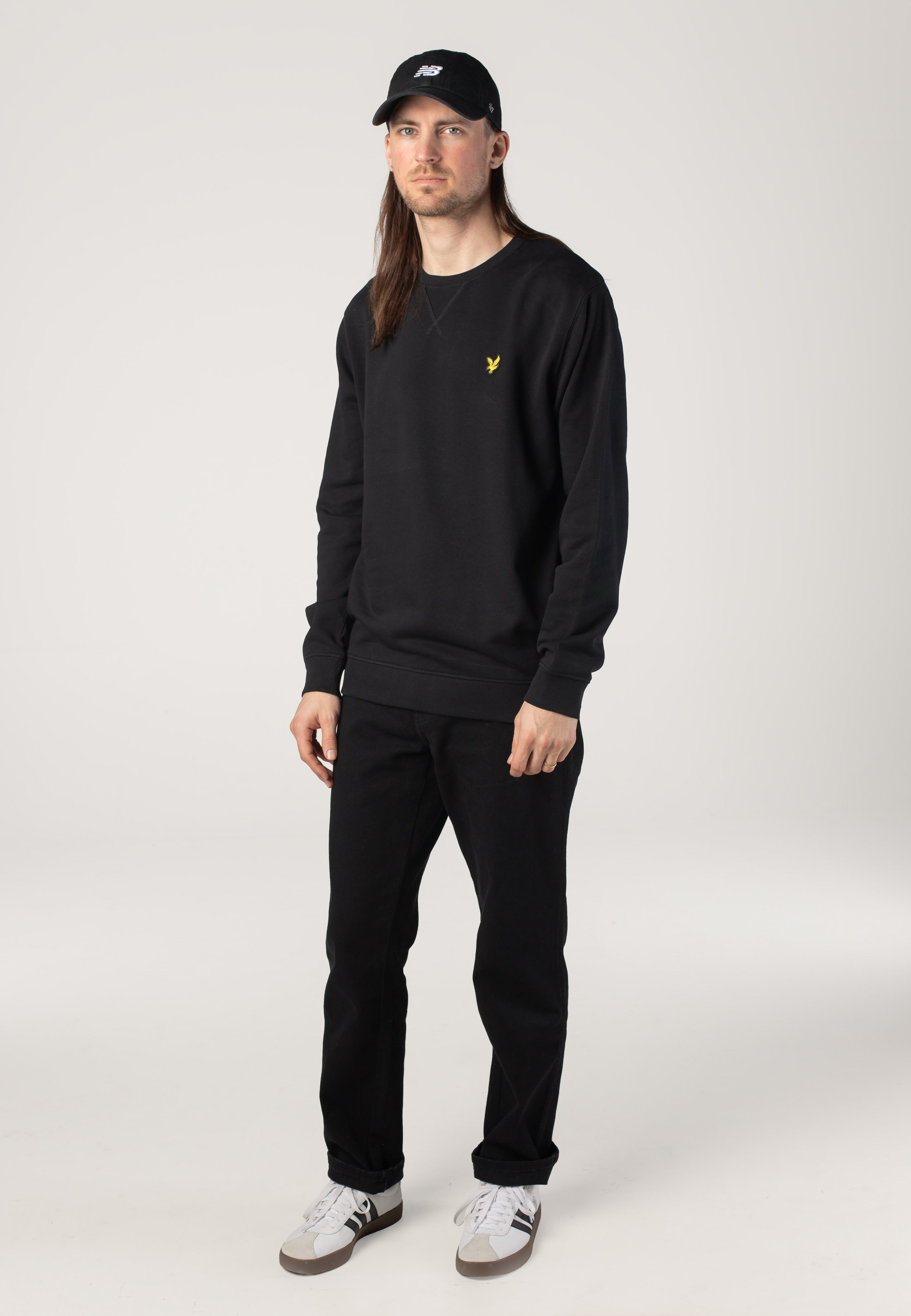 Lyle & Scott - Crew Neck Jet Black - Sweater | Men-Image