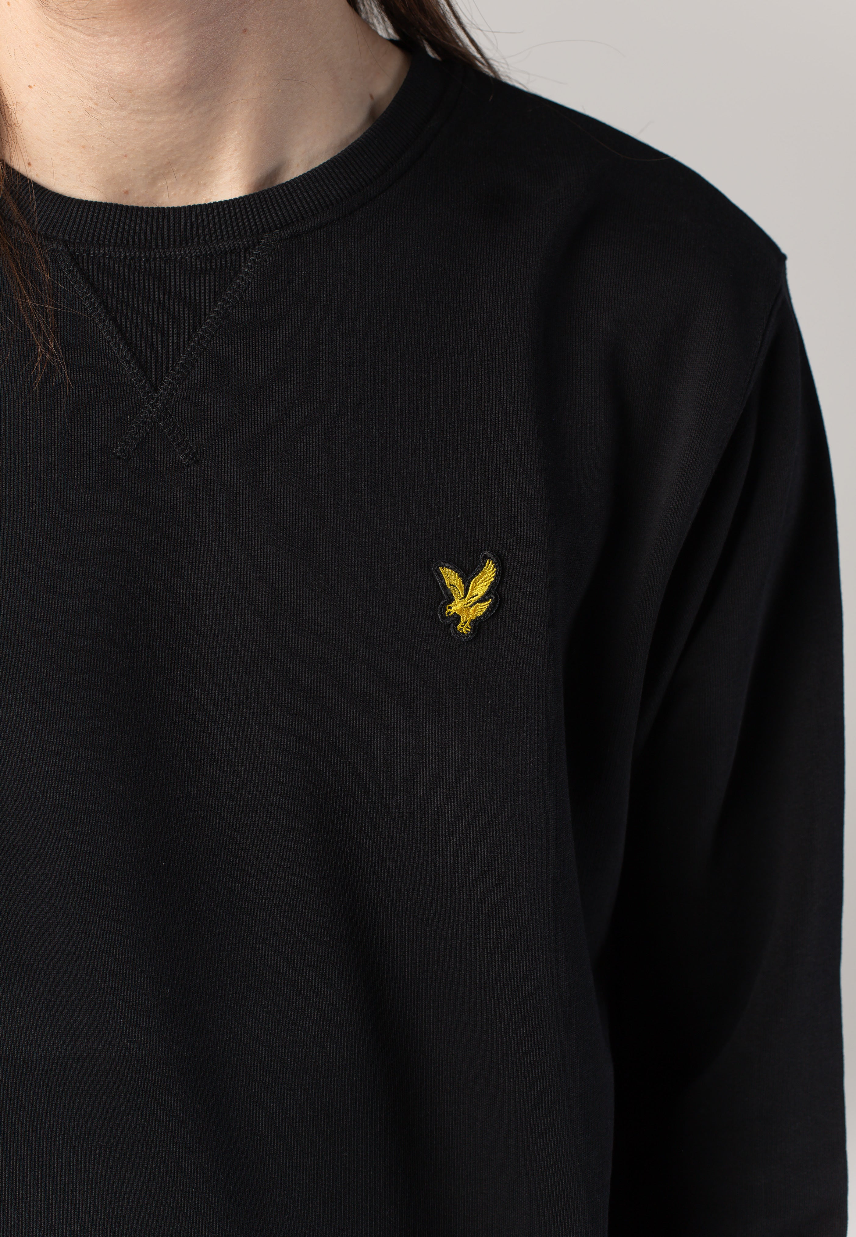 Lyle & Scott - Crew Neck Jet Black - Sweater | Men-Image