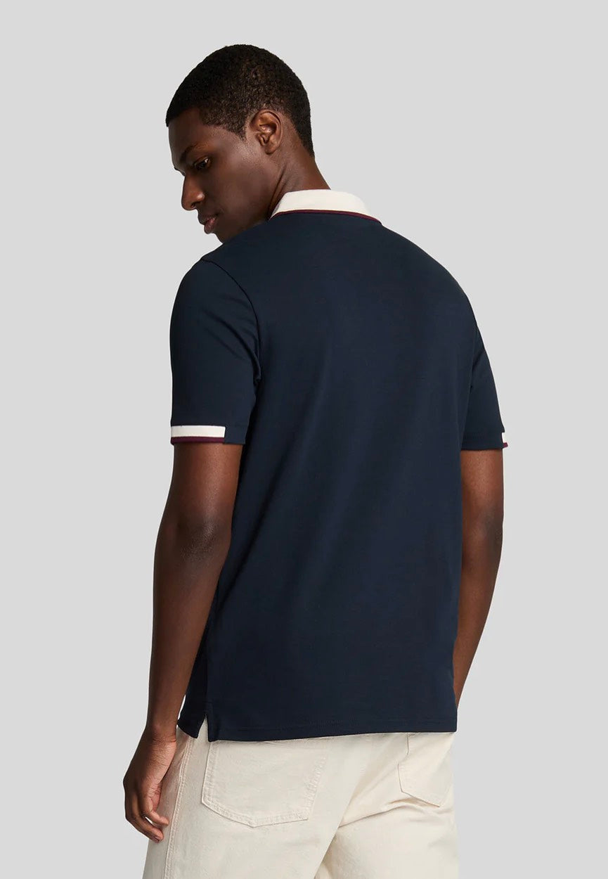 Lyle & Scott - Half Tipped Dark Navy - Polo | Men-Image