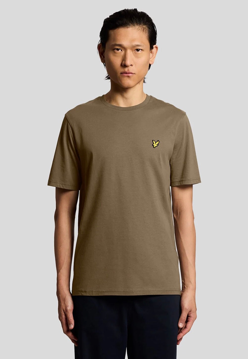 Lyle & Scott - Plain Khaki Ash - T-Shirt | Men-Image