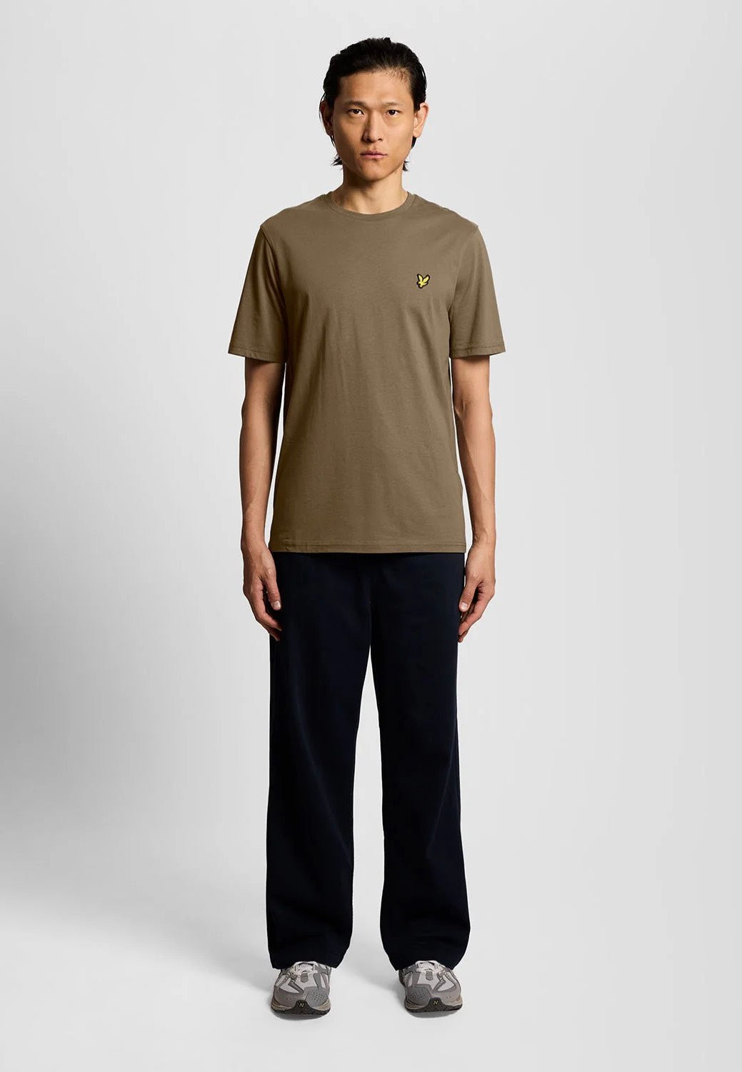 Lyle & Scott - Plain Khaki Ash - T-Shirt | Men-Image