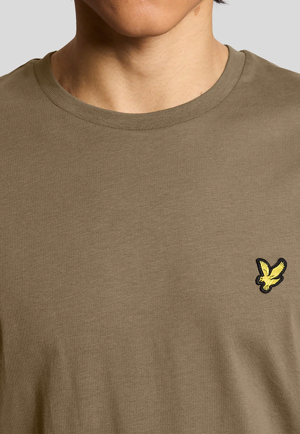 Lyle & Scott - Plain Khaki Ash - T-Shirt | Men-Image