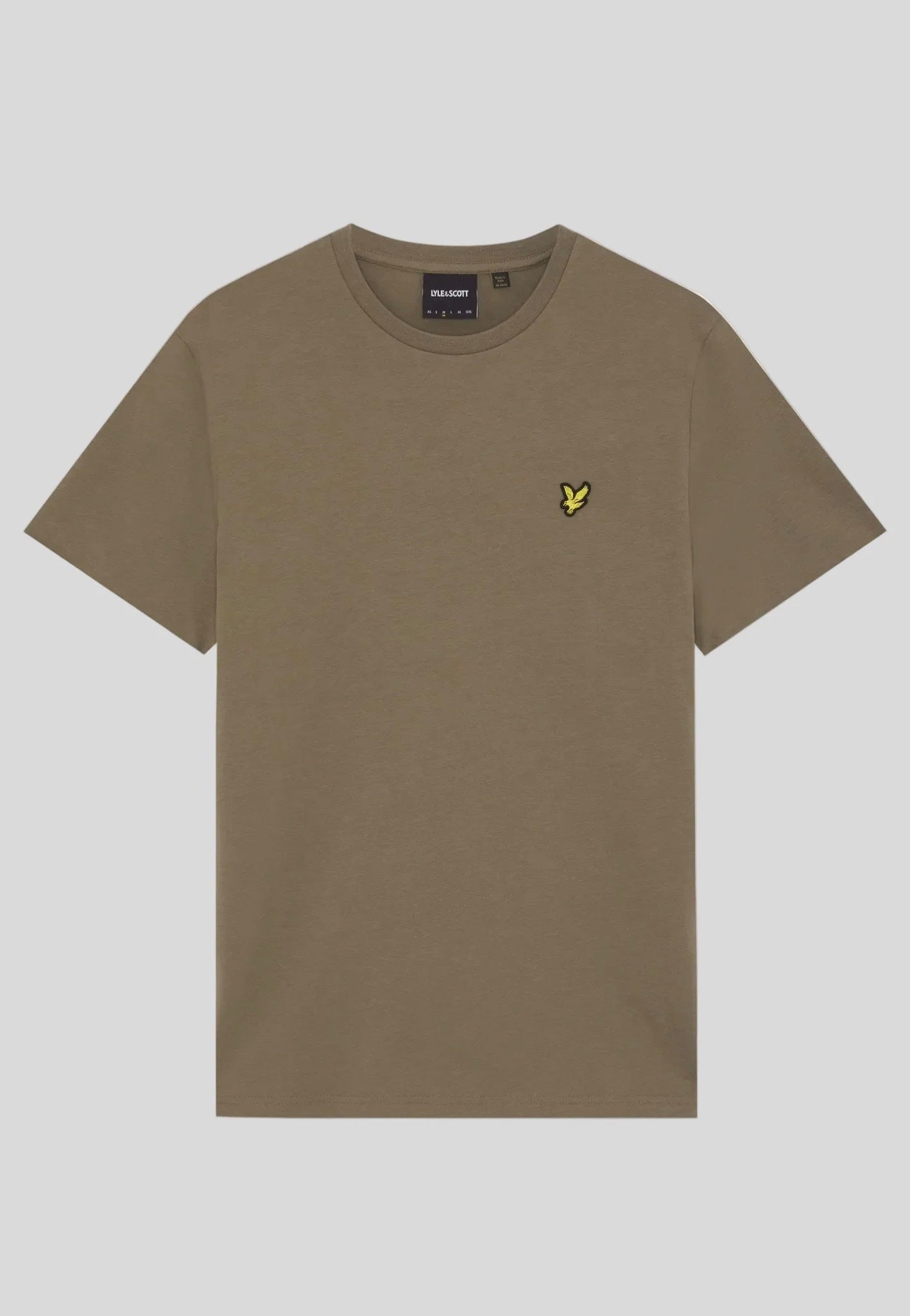 Lyle & Scott - Plain Khaki Ash - T-Shirt | Men-Image