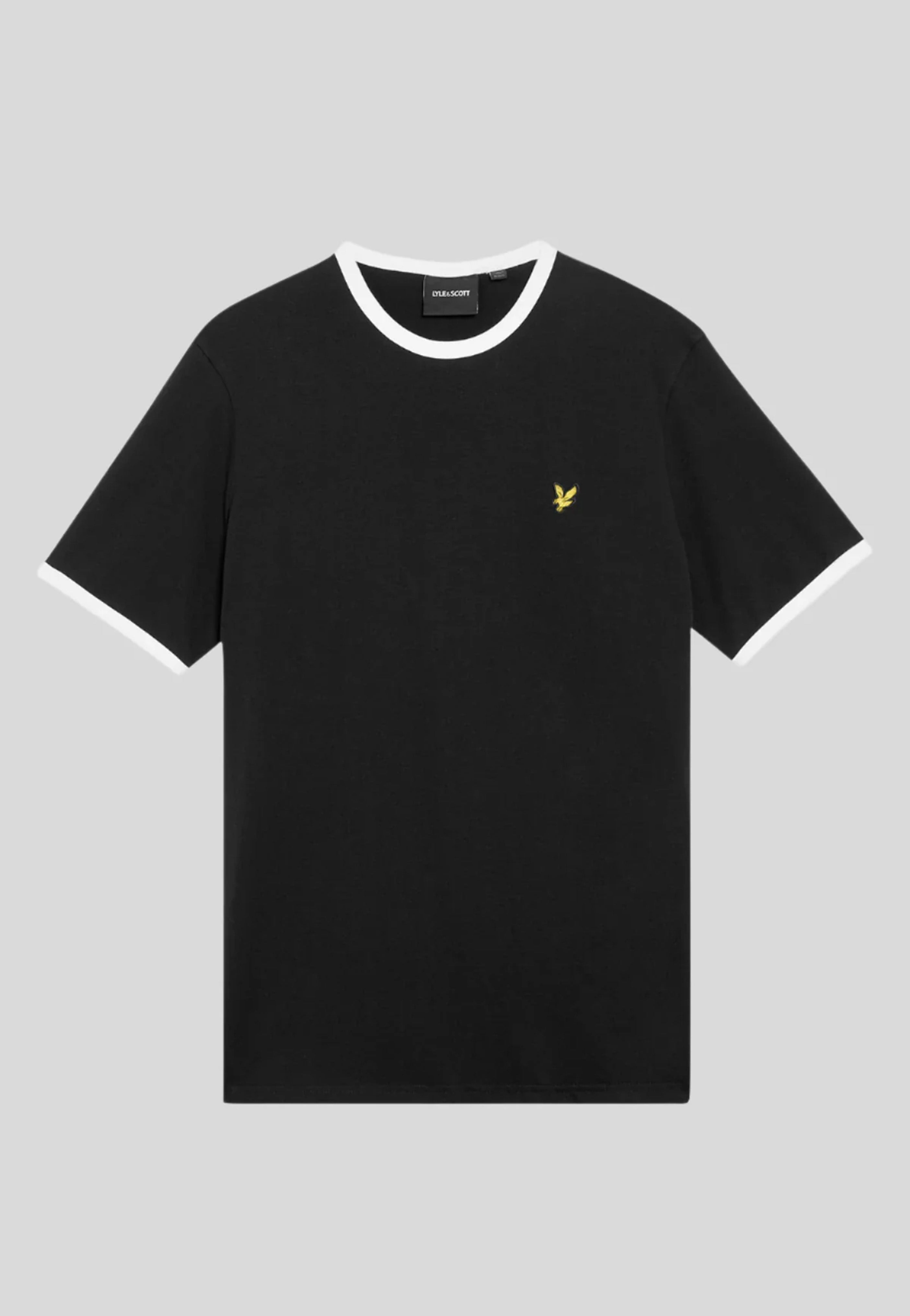 Lyle & Scott - Ringer Jet Black/White - T-Shirt | Men-Image