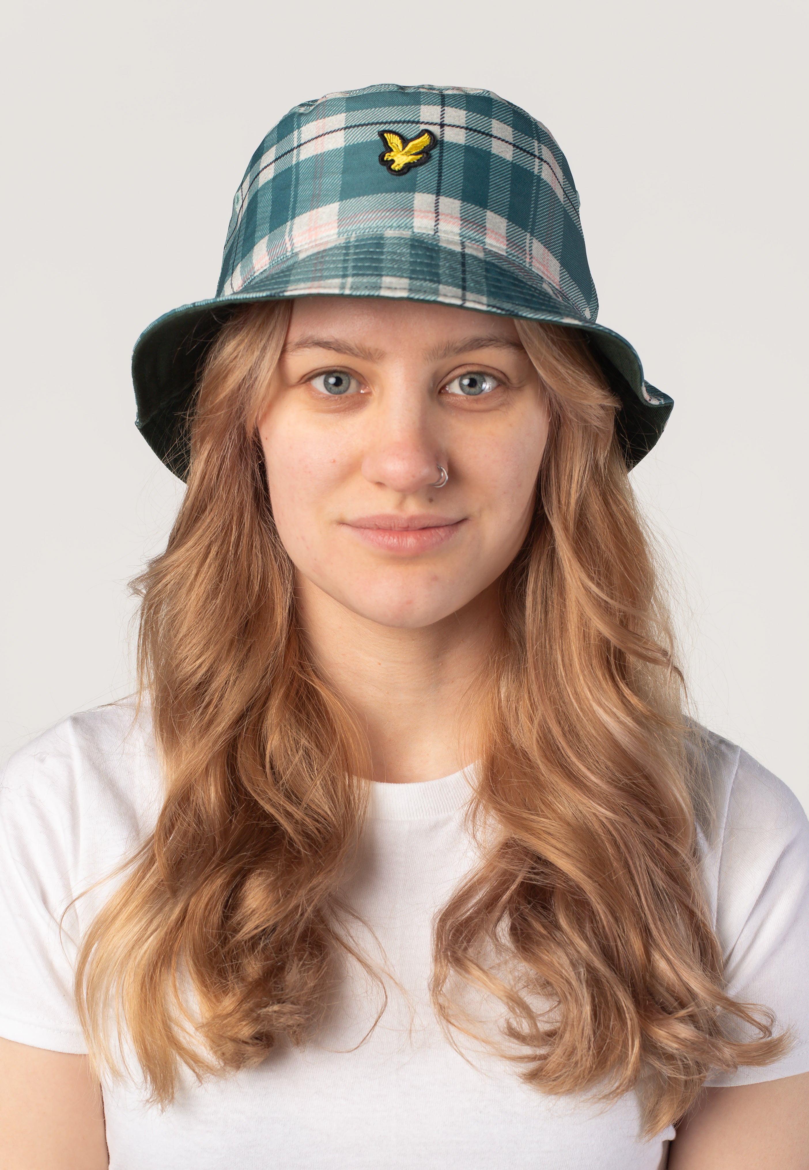Lyle & Scott - Tartan Bucket Hat Everglade - Bucket Hat | Neutral-Image