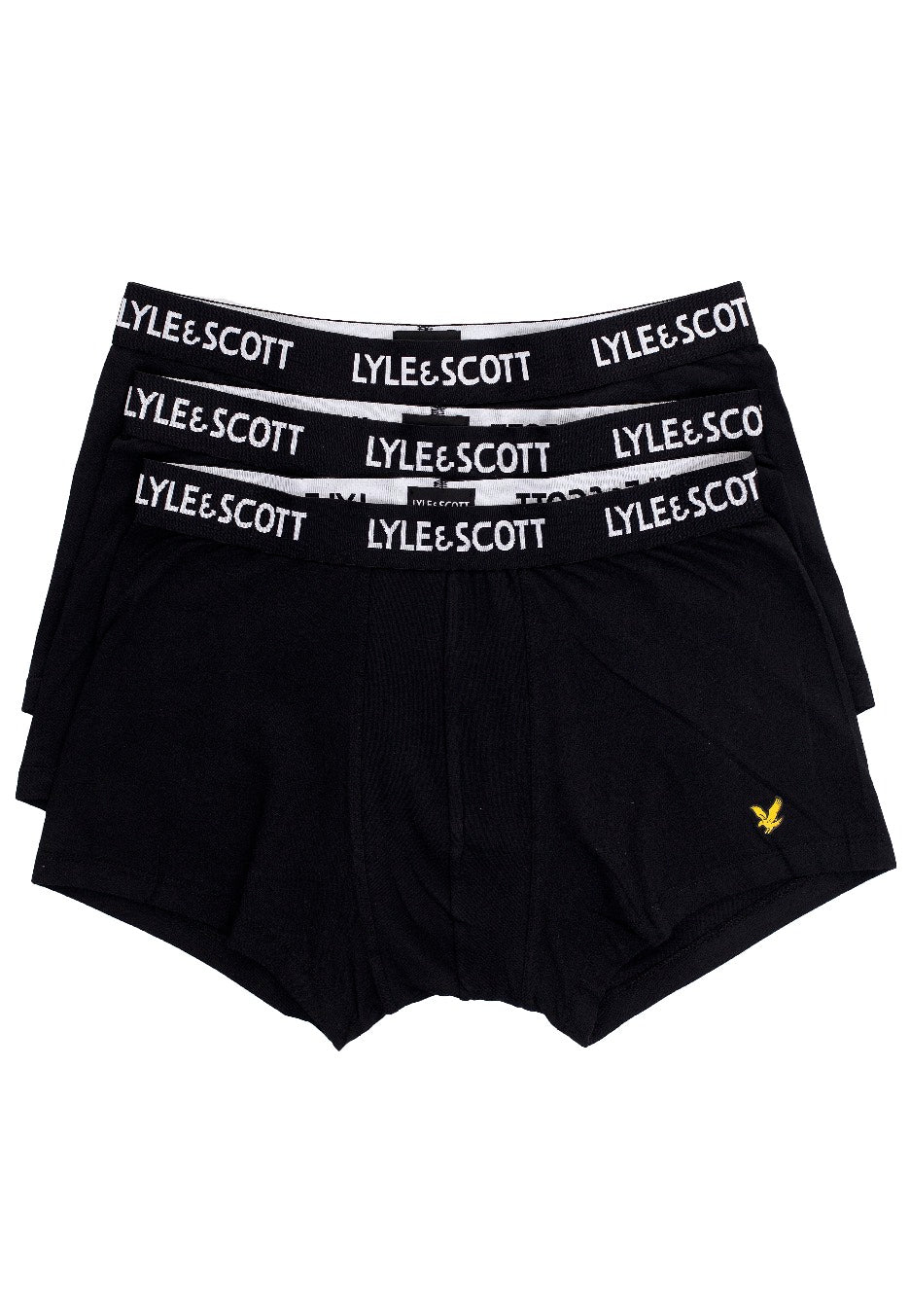 Lyle & Scott - Barclay Black 3er Pack - Boxershorts | Men-Image