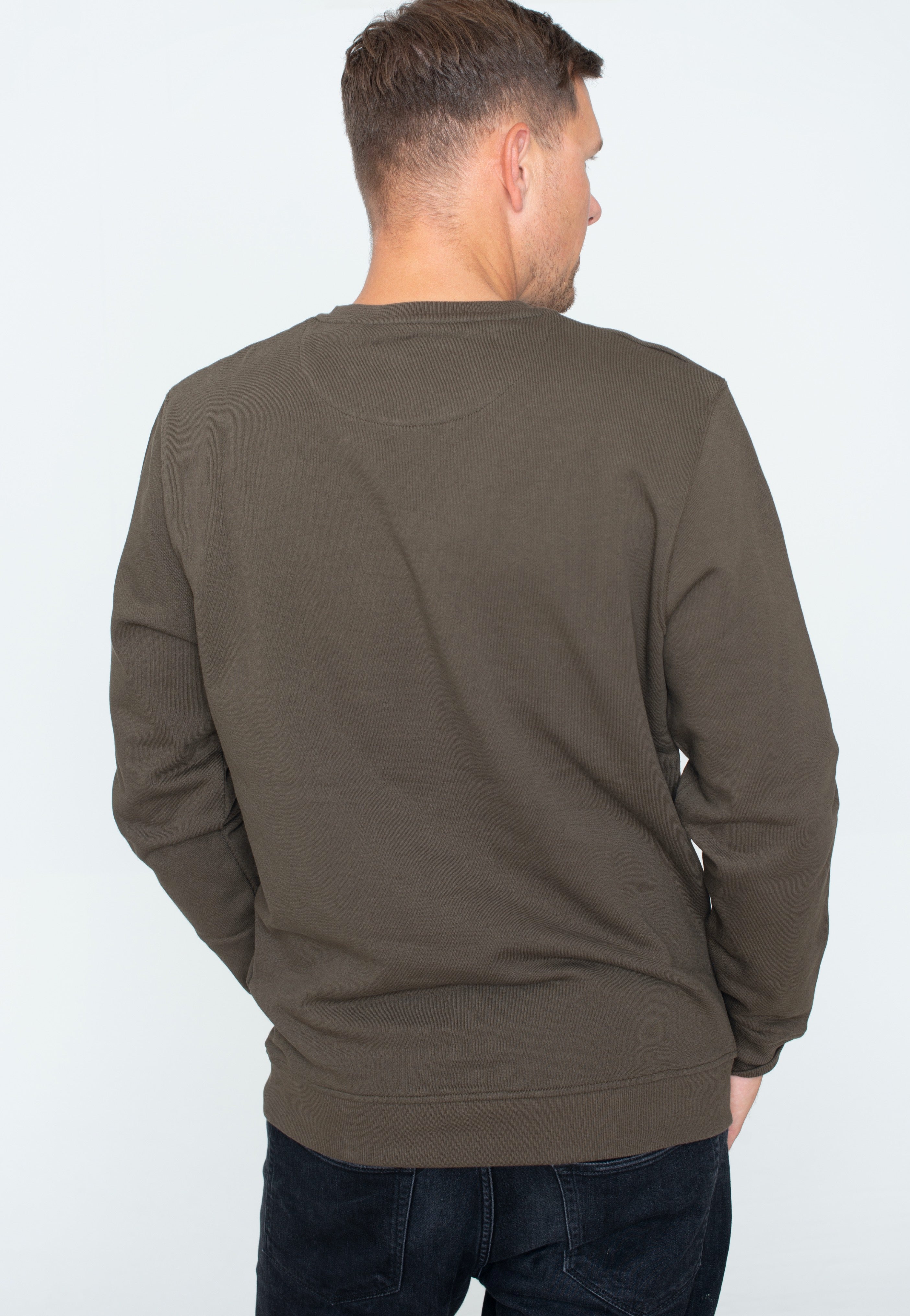 Lyle & Scott - Crew Neck Olive - Sweater | Men-Image
