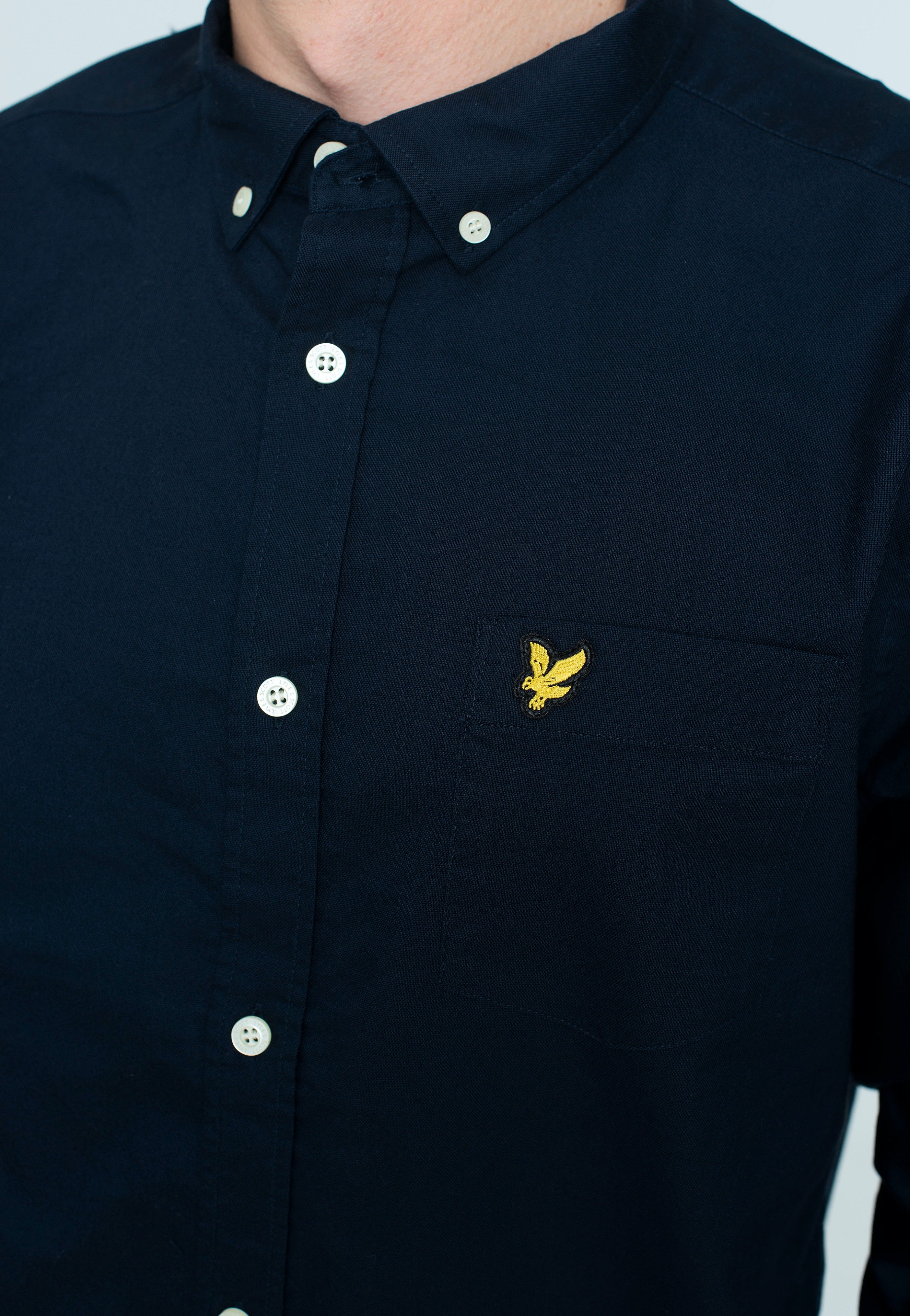 Lyle & Scott - Regular Fit Light Weight Oxford Dark Navy - Shirt | Men-Image