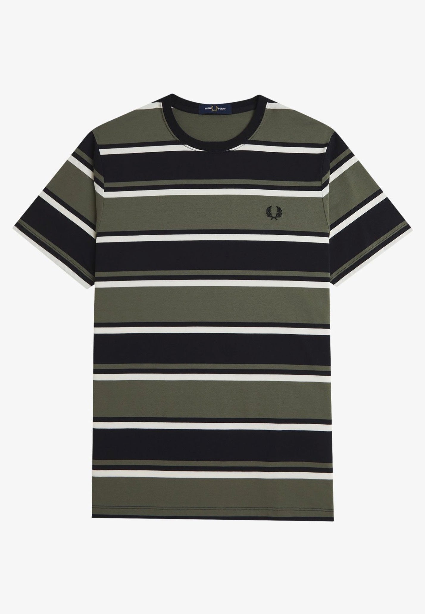 Fred Perry - Bold Striped Black - T-Shirt | Men-Image