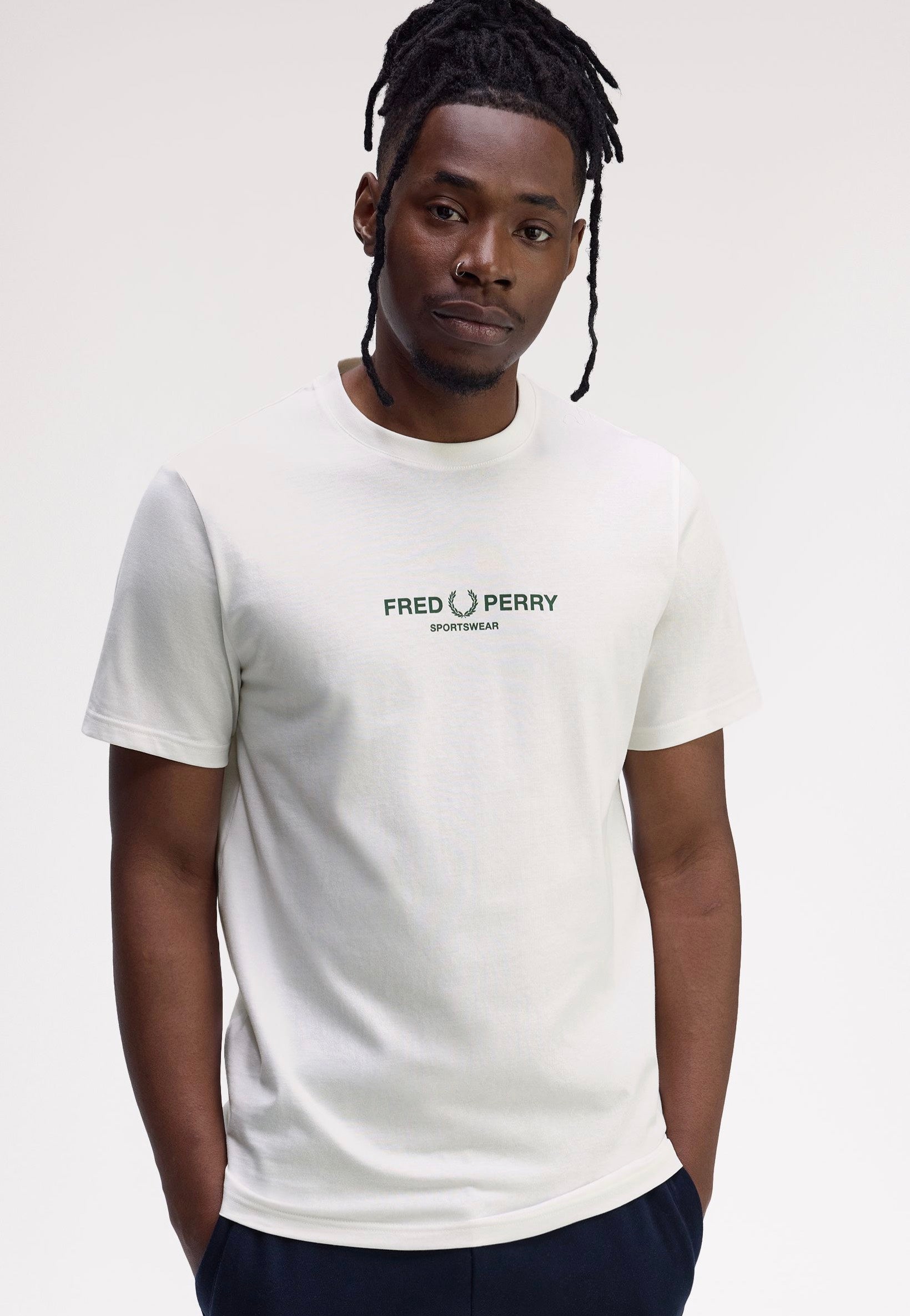 Fred Perry - Fred Perry Sportswear Snow White - T-Shirt