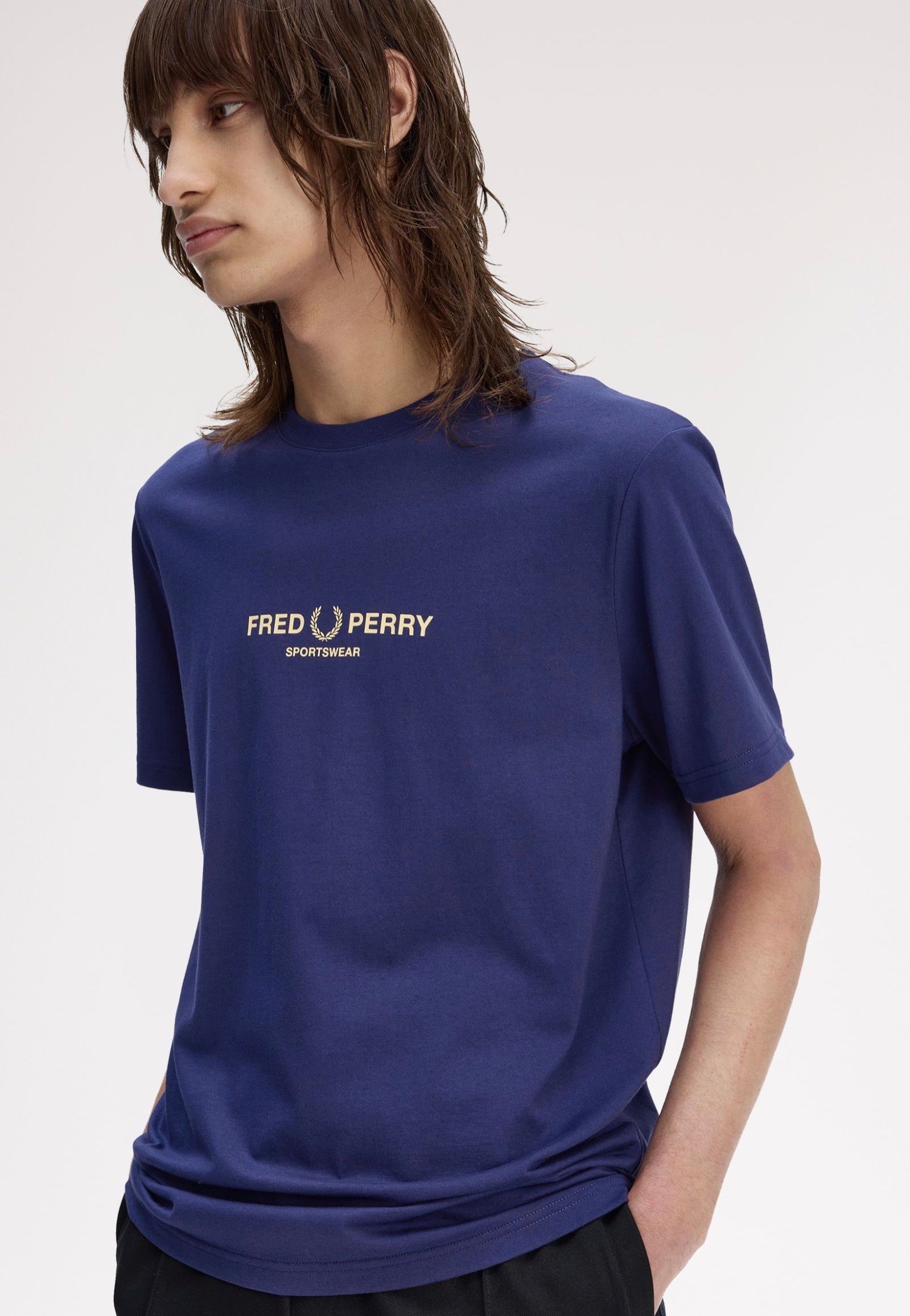 Fred Perry - Fred Perry Sportswear French Navy - T-Shirt | Men-Image