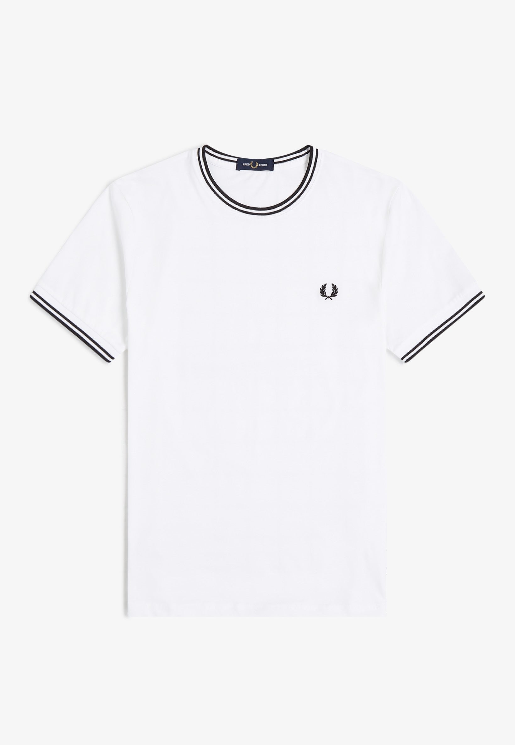 Fred Perry - Twin Tipped White - T-Shirt | Men-Image