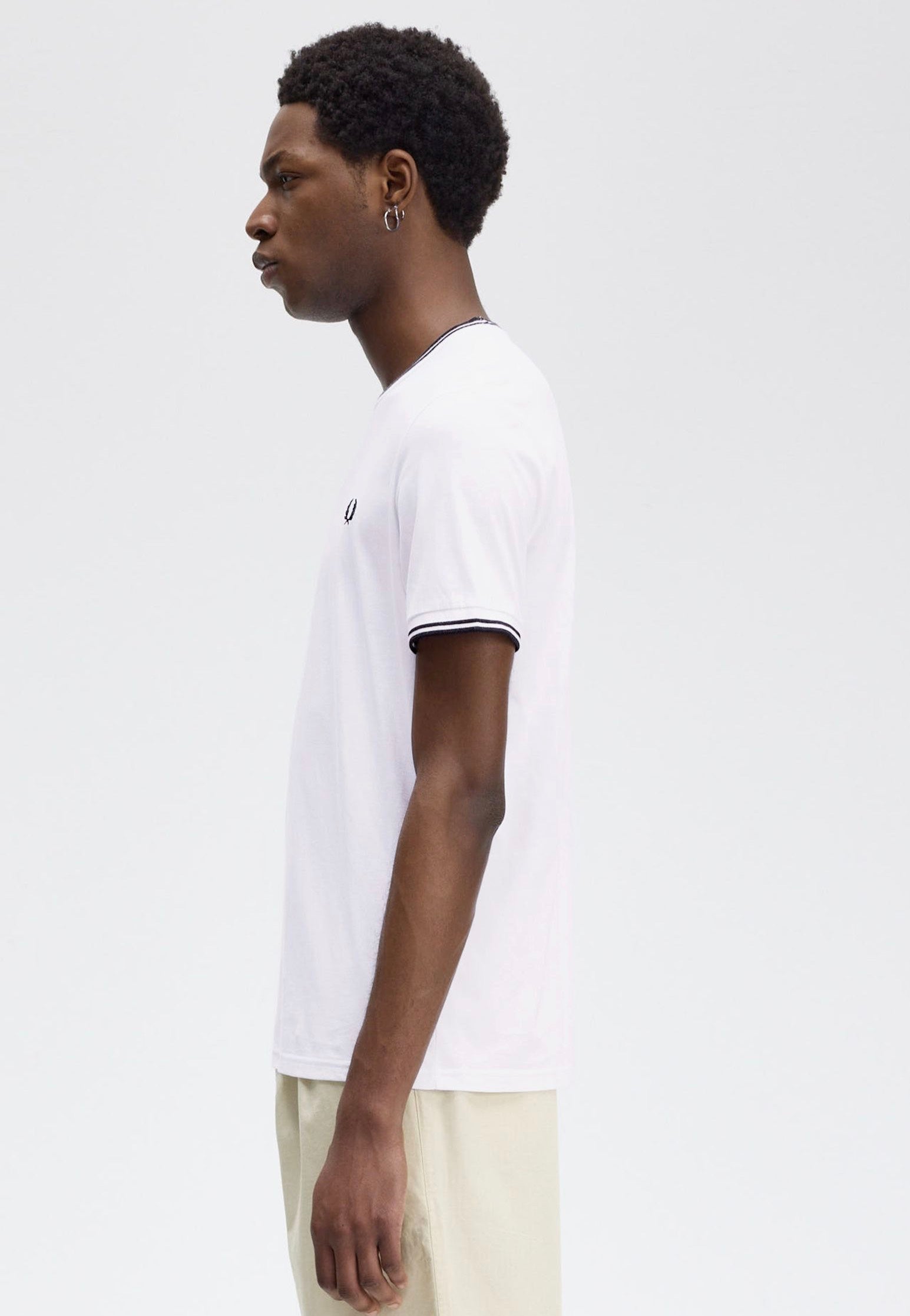 Fred Perry - Twin Tipped White - T-Shirt | Men-Image