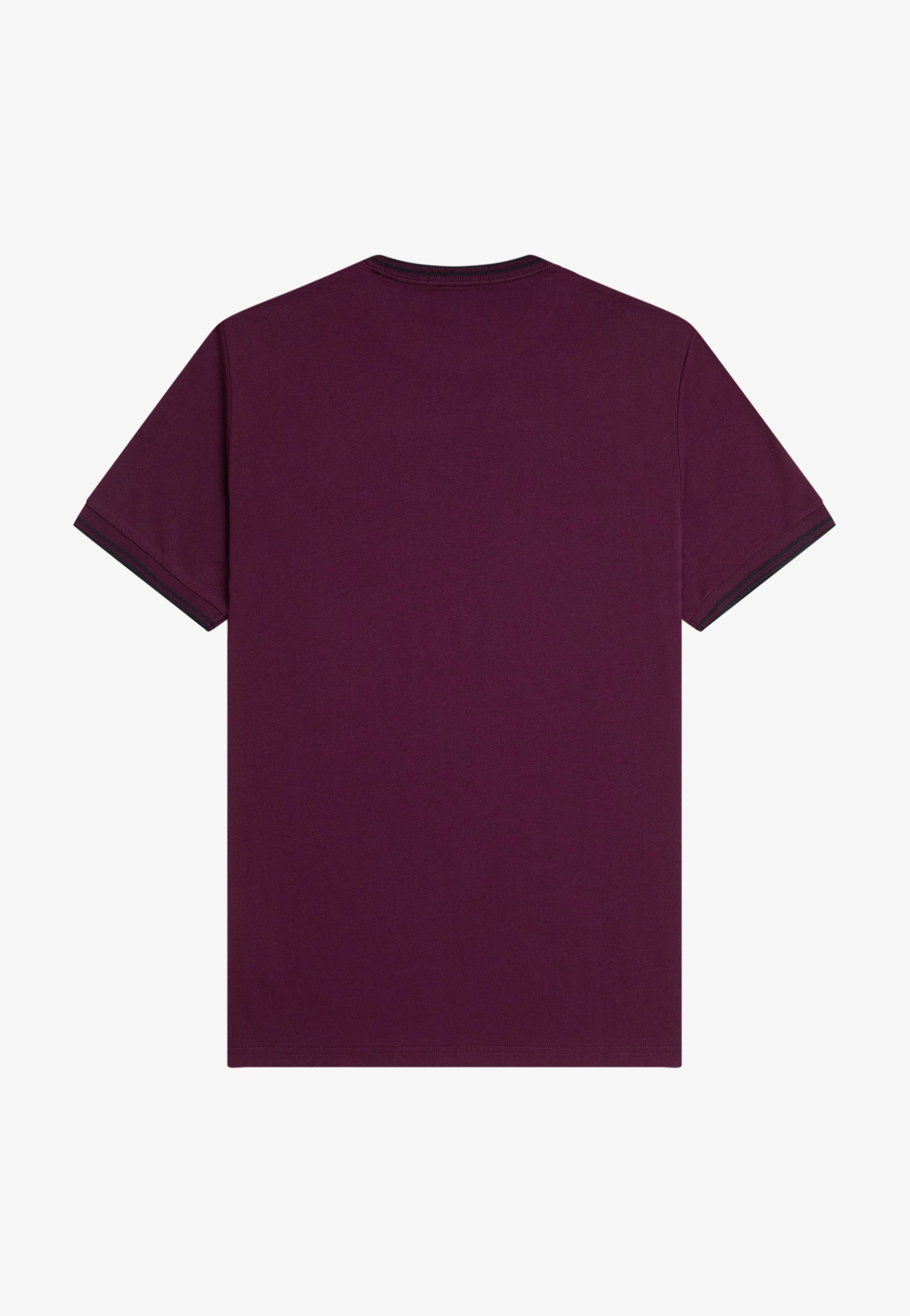 Fred Perry - Twin Tipped Plum/Black - T-Shirt | Men-Image