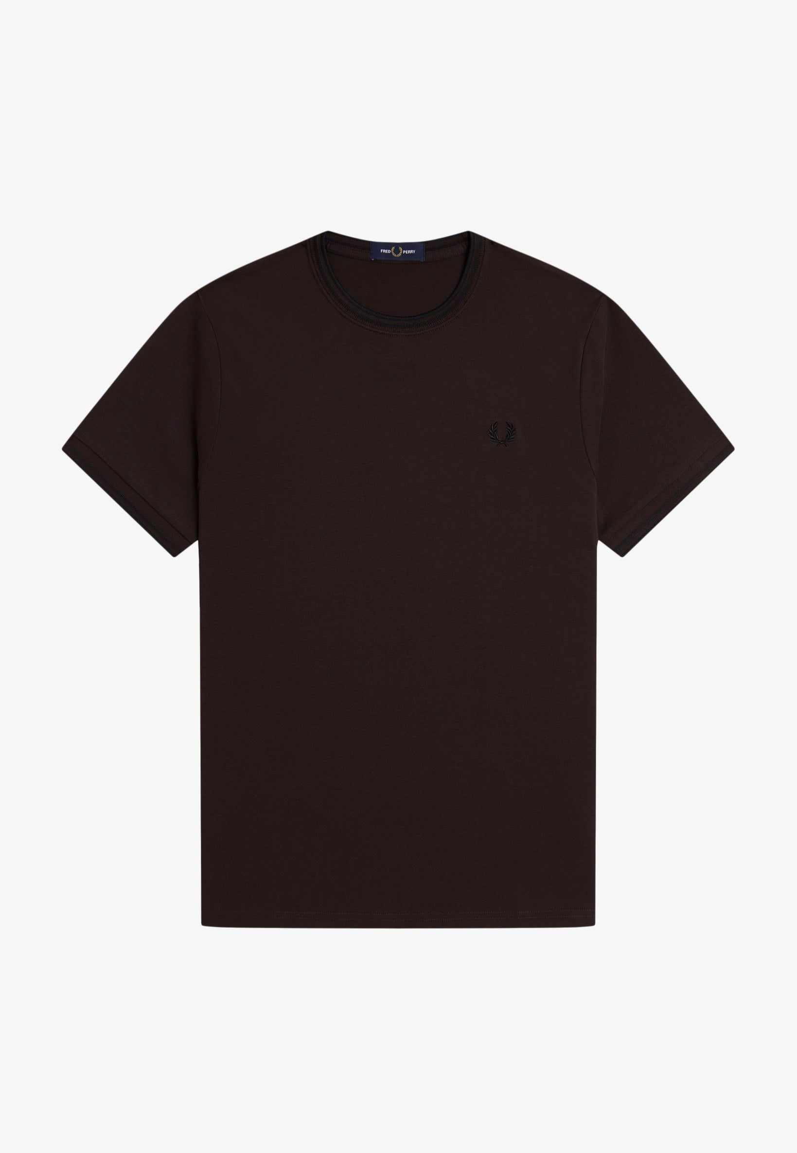 Fred Perry - Twin Tipped Rich Brown/Black - T-Shirt | Men-Image