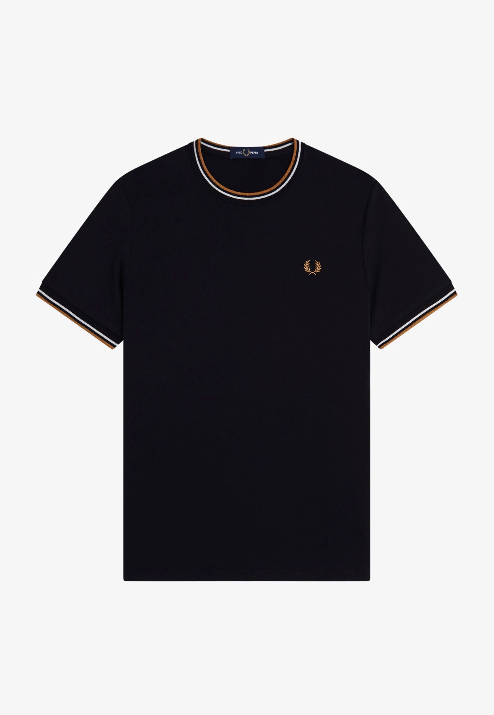 Fred Perry - Twin Tipped Black - T-Shirt | Men-Image