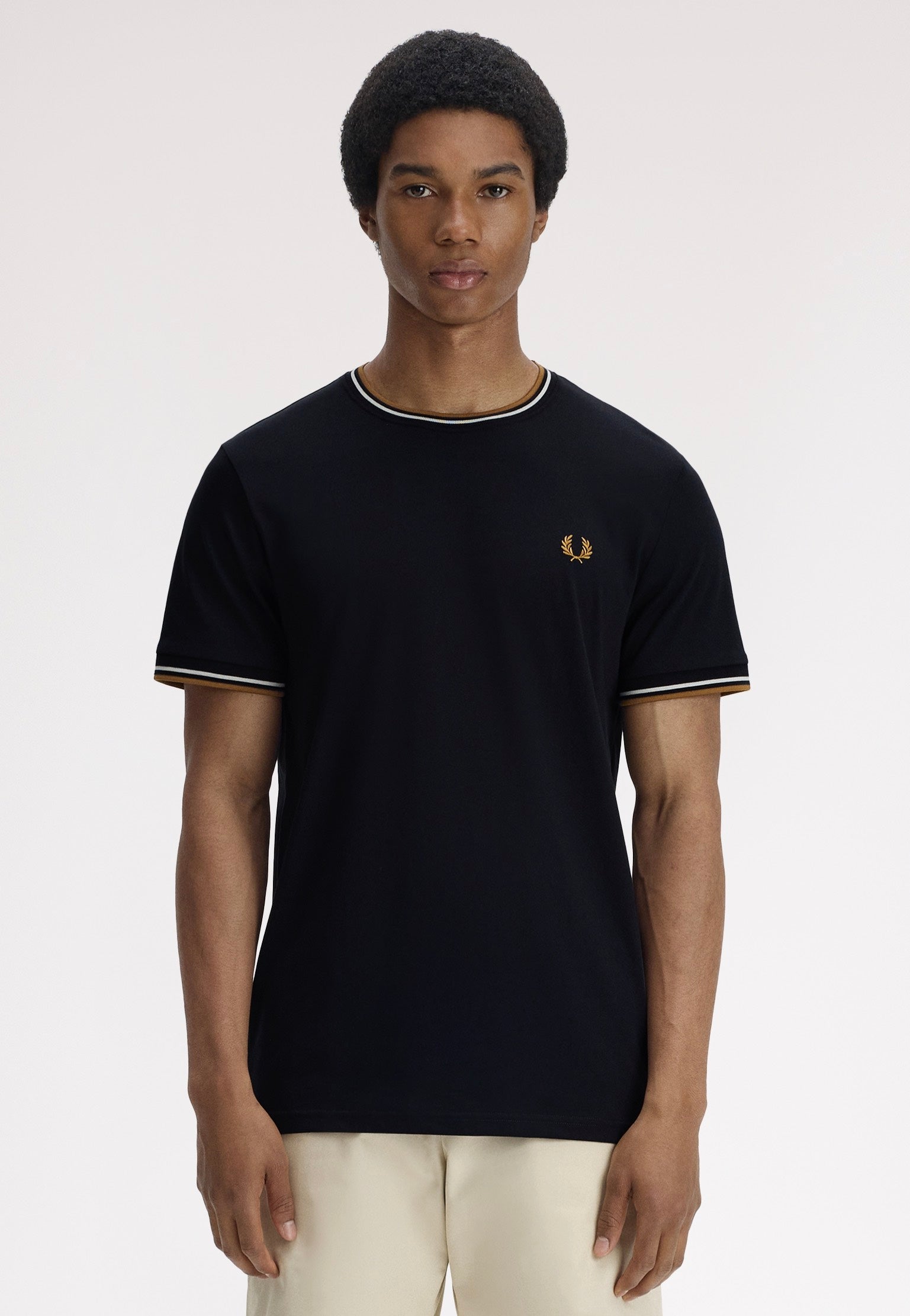 Fred Perry - Twin Tipped Black - T-Shirt | Men-Image