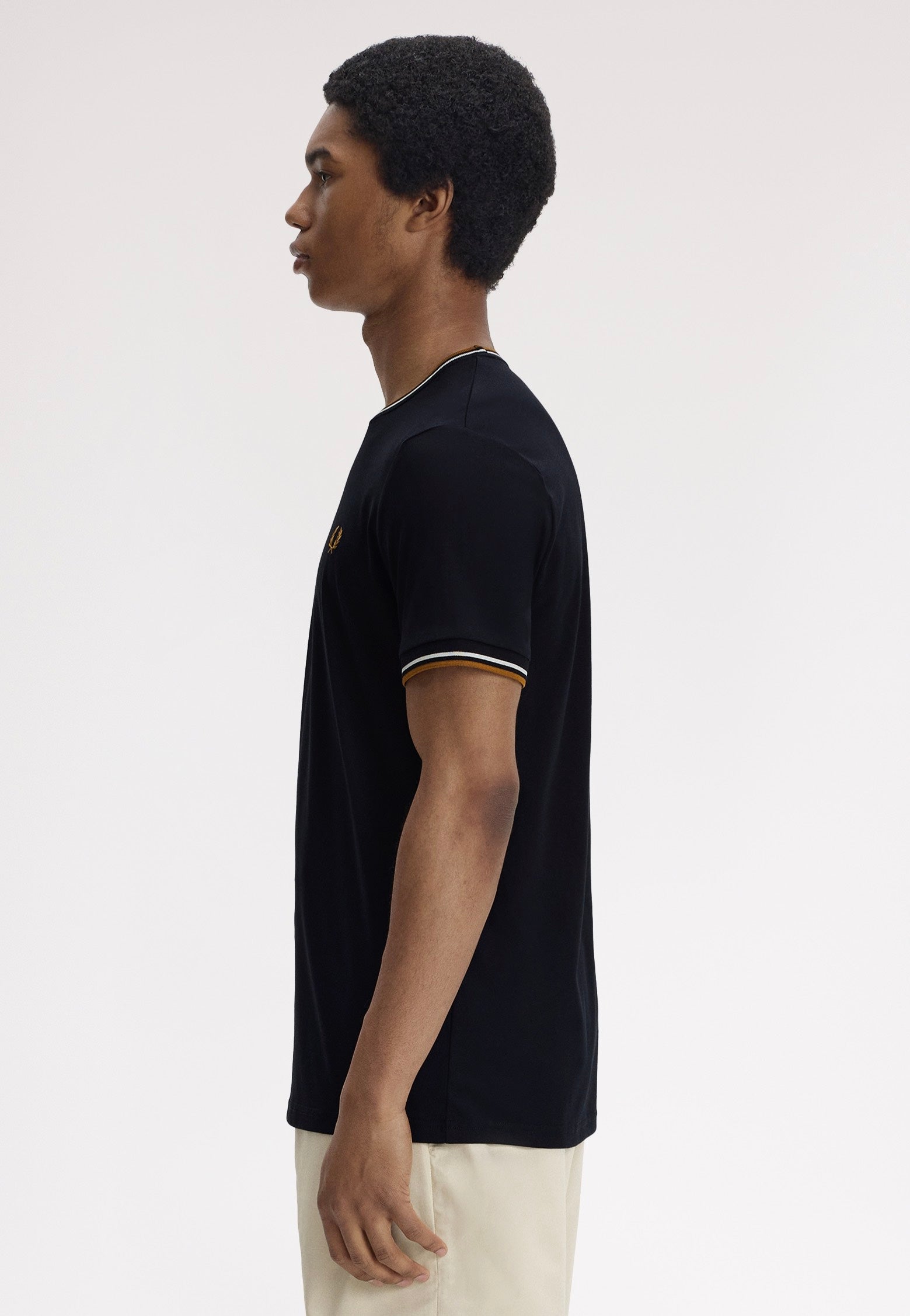 Fred Perry - Twin Tipped Black - T-Shirt | Men-Image