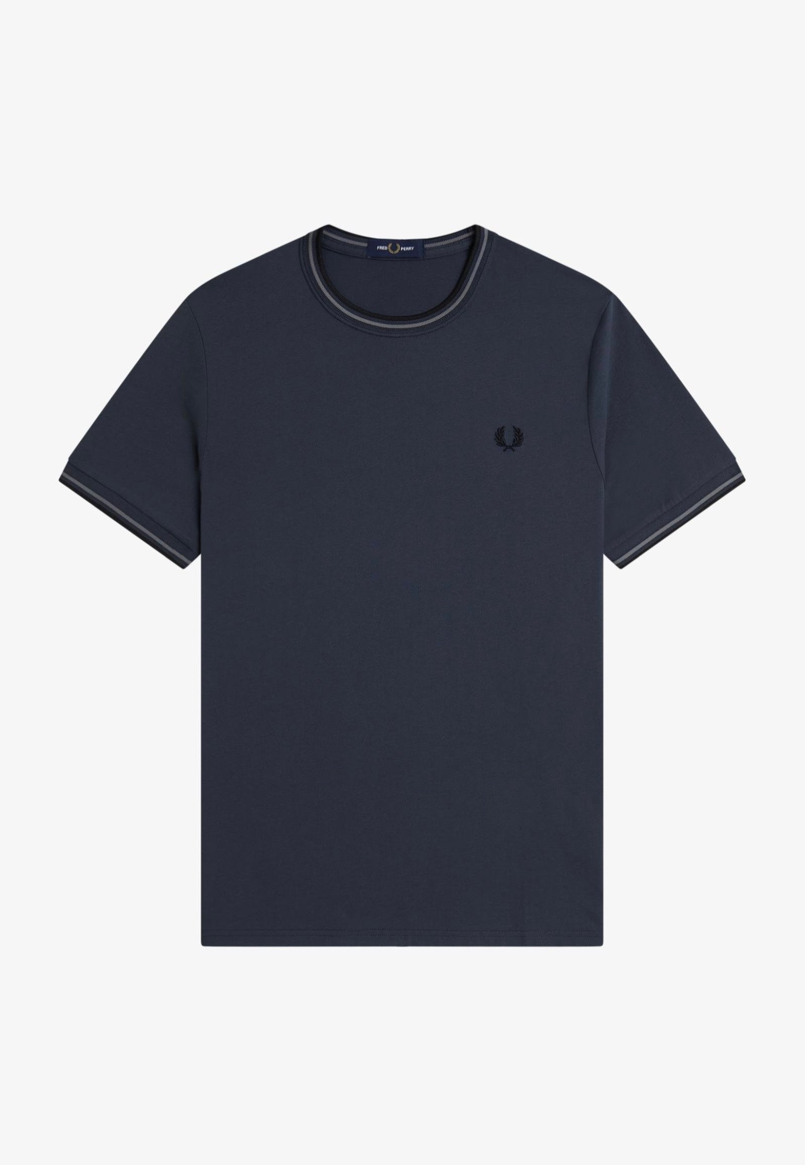 Fred Perry - Twin Tipped Dark Airforce/Stockport Blue/Black - T-Shirt | Men-Image