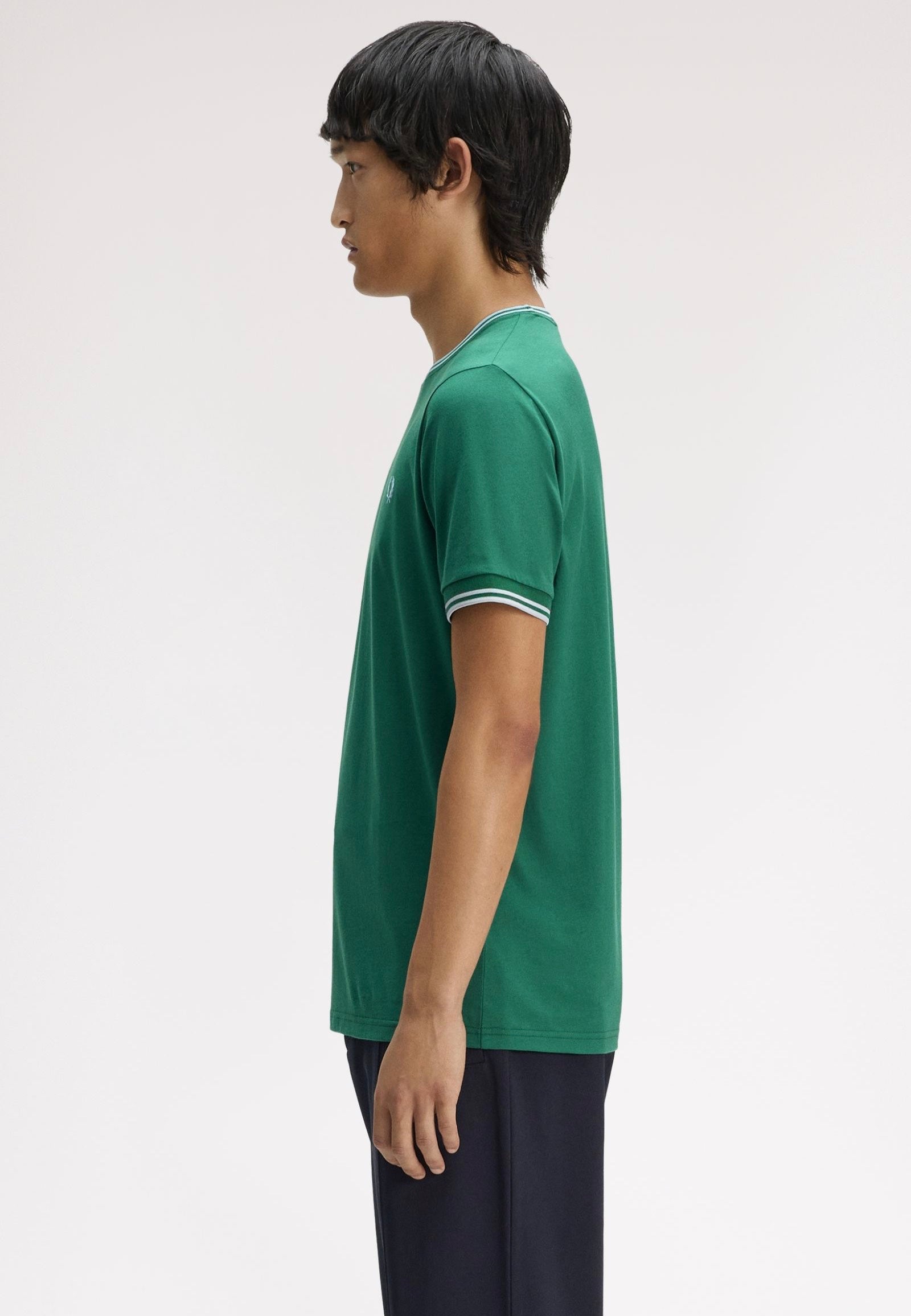 Fred Perry - Twin Tipped Sport Green/Light Ice/Light Ice - T-Shirt | Men-Image