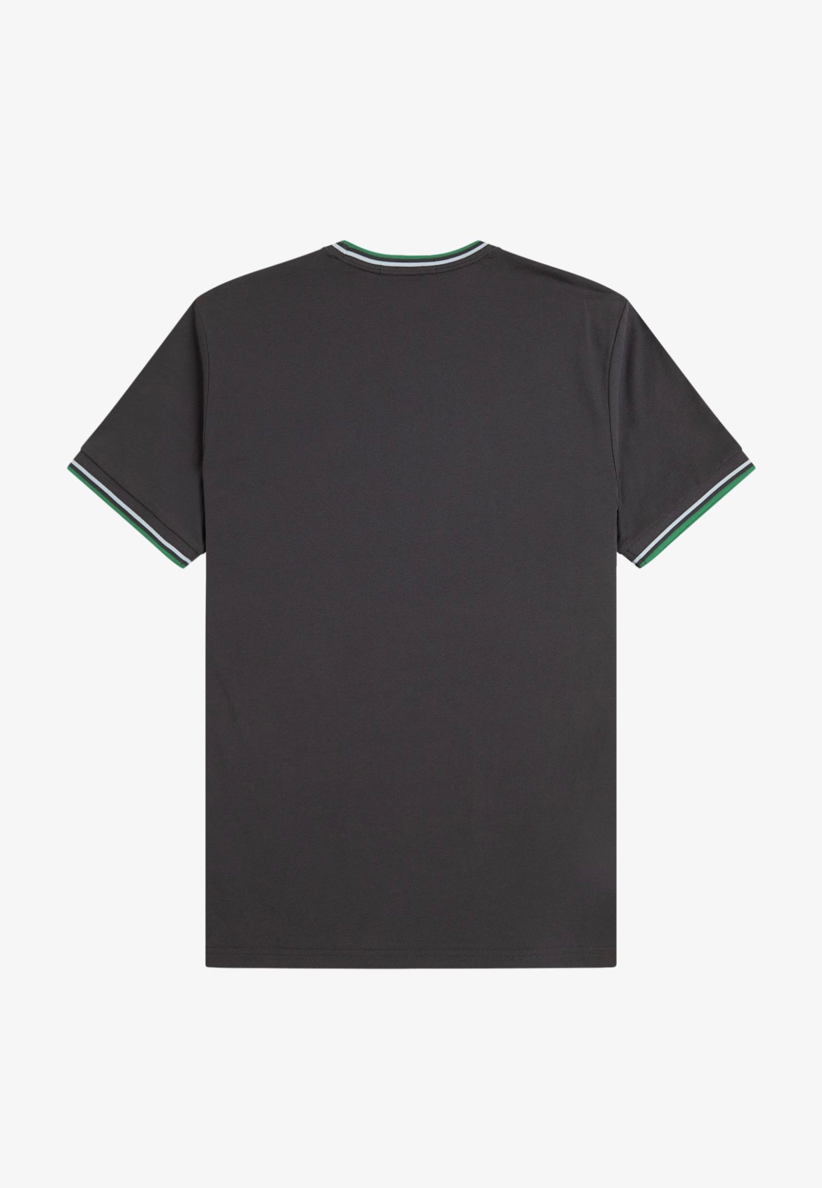 Fred Perry - Twin Tipped Anchor Grey/Light Ice/Sport Green - T-Shirt | Men-Image