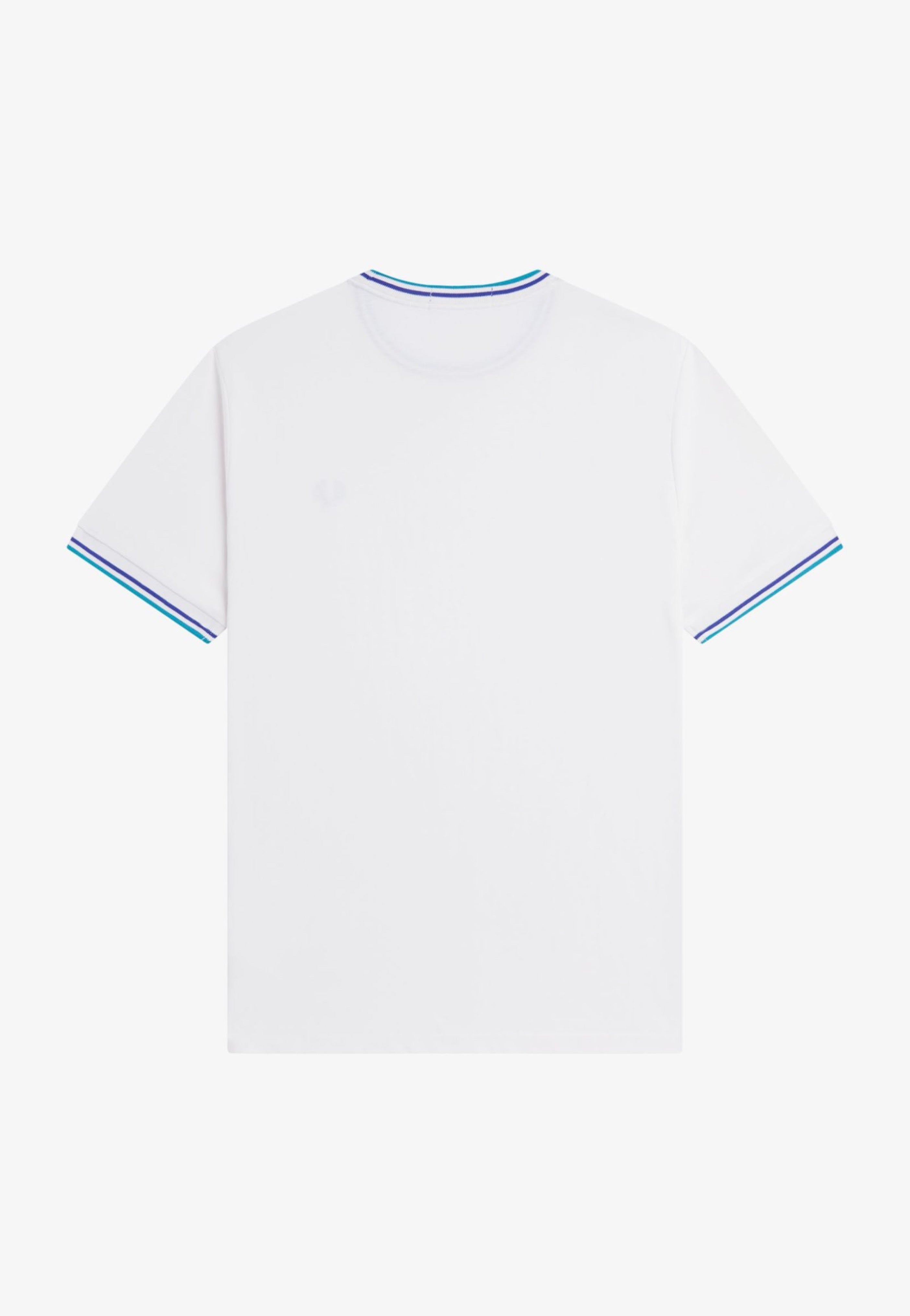 Fred Perry - Twin Tipped Snow White/Deep Mint/Soho Eclipse - T-Shirt | Men-Image