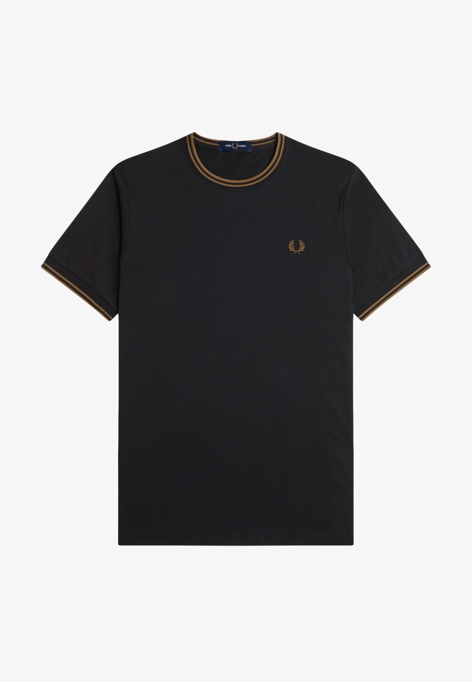 Fred Perry - Twin Tipped Black/Shadedstone - T-Shirt | Men-Image