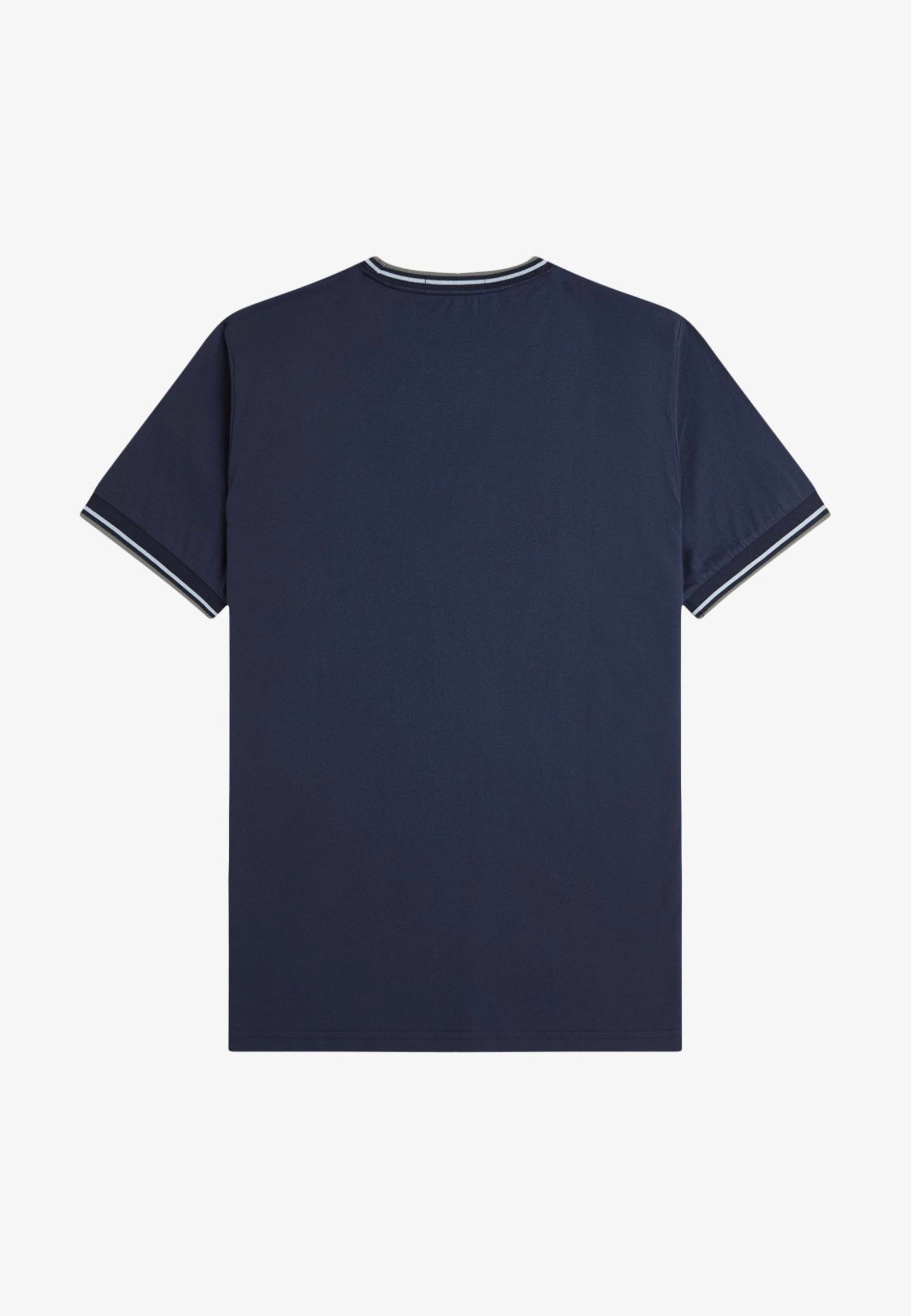 Fred Perry - Twin Tipped Dark Airforce/Light Ice/Bayleaf - T-Shirt | Men-Image
