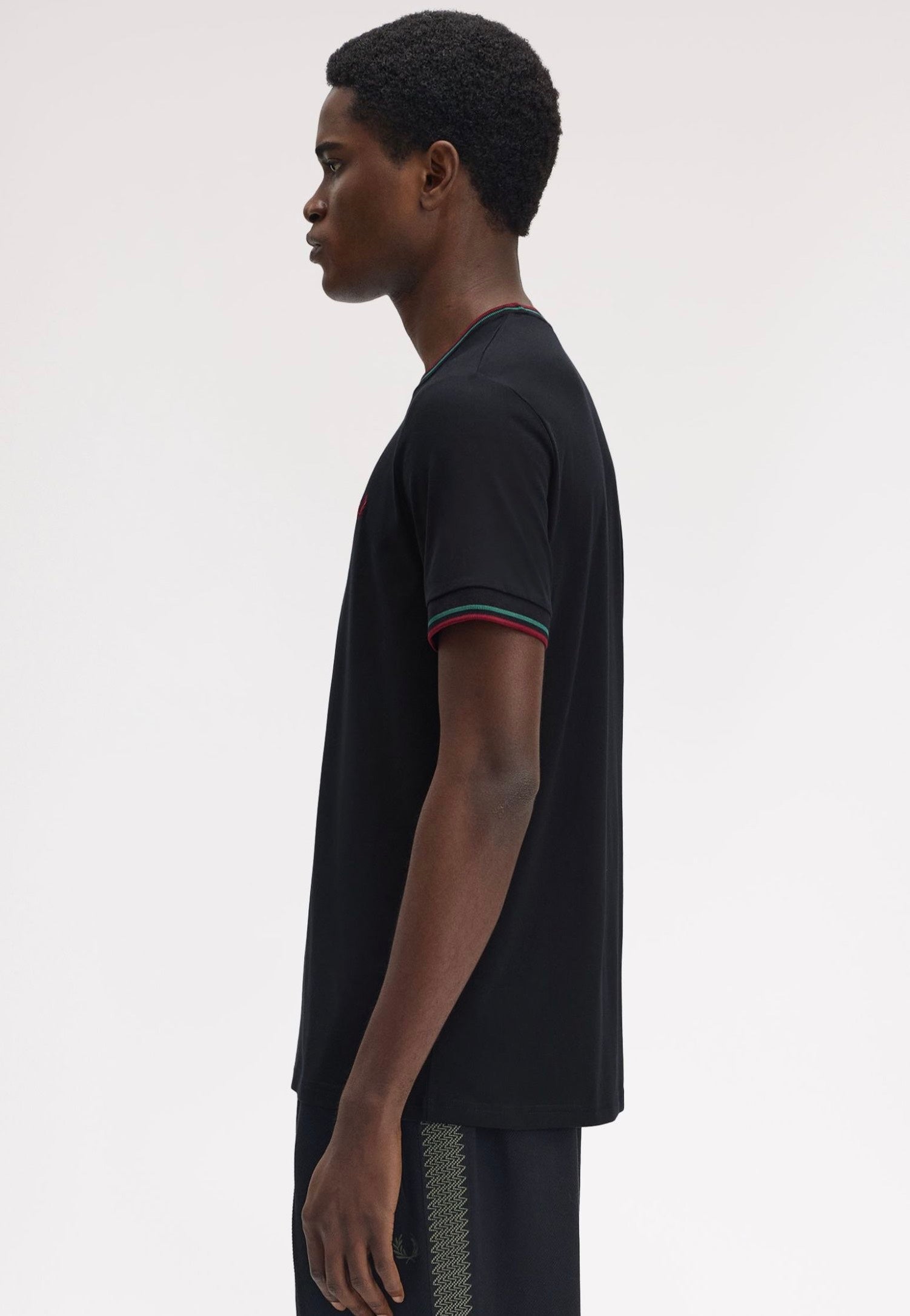 Fred Perry - Twin Tipped Navy/Sportgrey/Burnt Red - T-Shirt | Men-Image