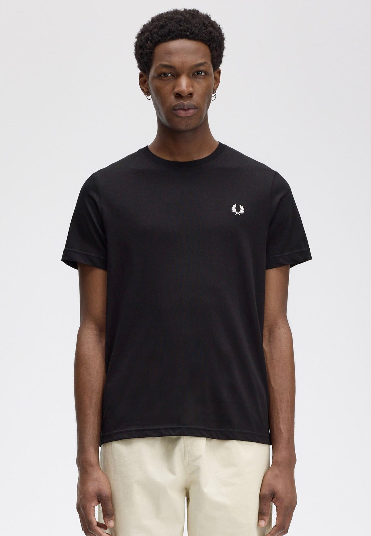Fred Perry - Crew Neck Black - T-Shirt | Men-Image