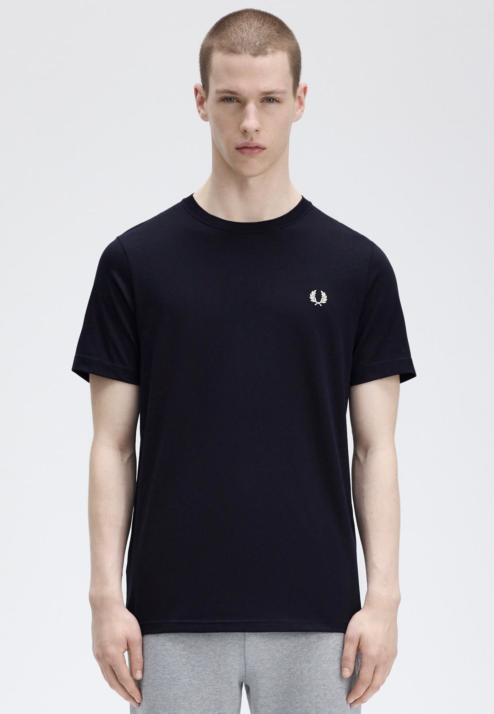 Fred Perry - Crew Neck Navy - T-Shirt | Men-Image