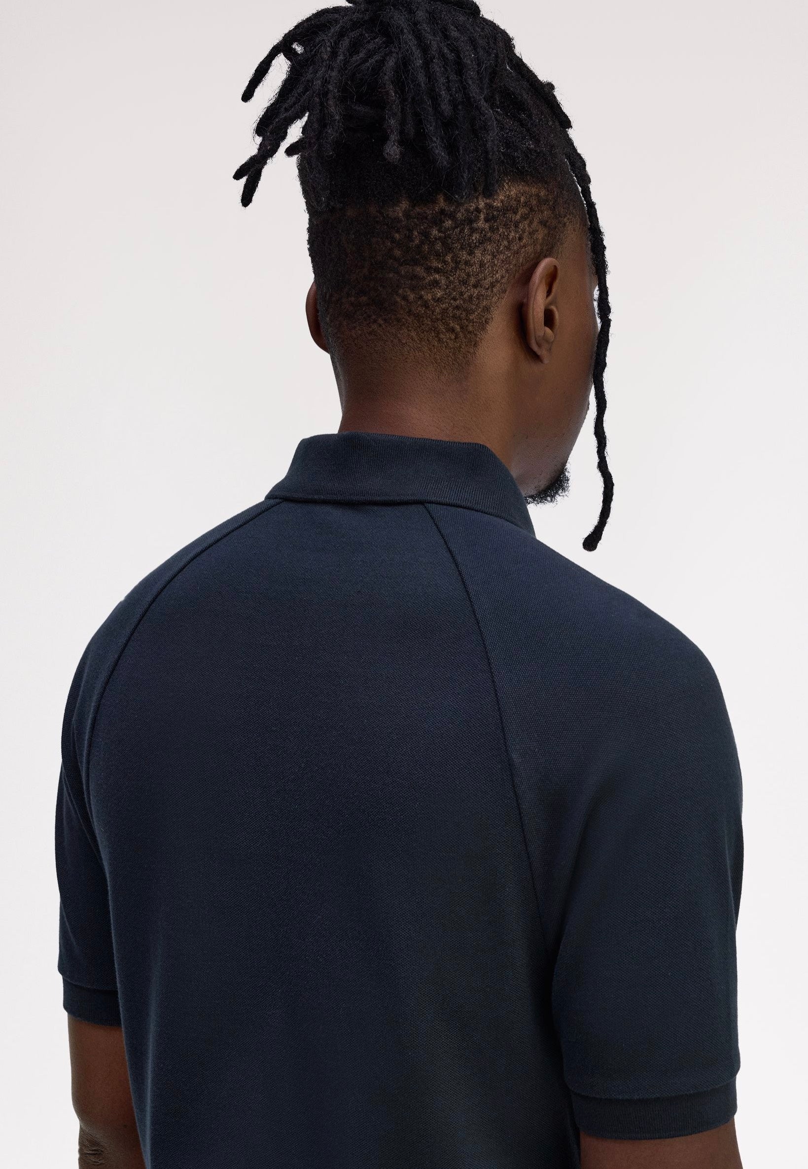 Fred Perry - Pique Zip Neck Navy - Polo | Men-Image