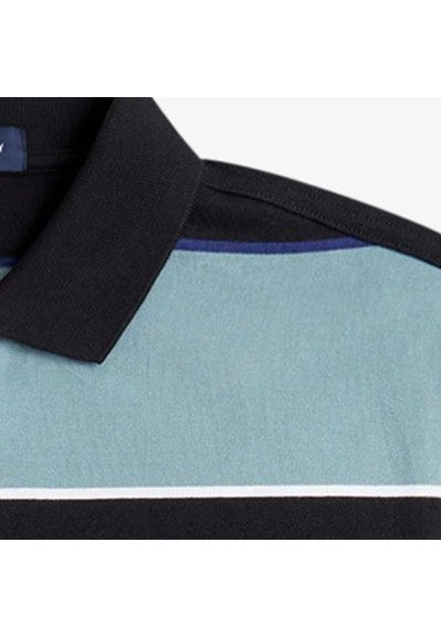 Fred Perry - Heavyweight Jersey Striped Black - Longsleeve | Men-Image