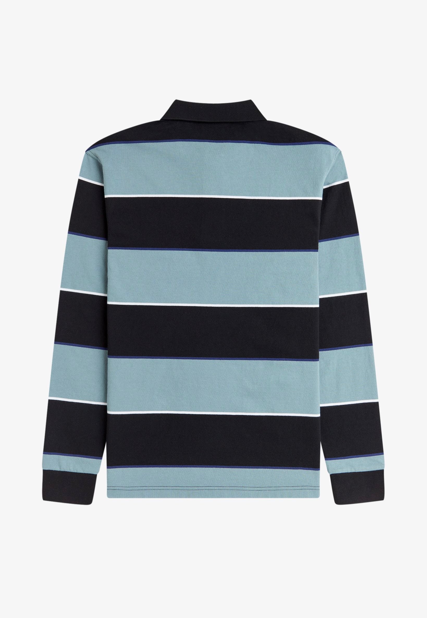 Fred Perry - Heavyweight Jersey Striped Black - Longsleeve | Men-Image