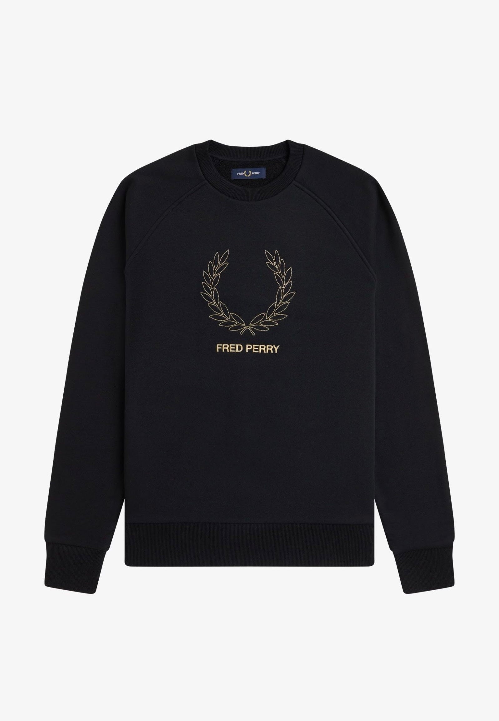 Fred Perry - Outline Laurel Wreath Black - Sweater | Men-Image