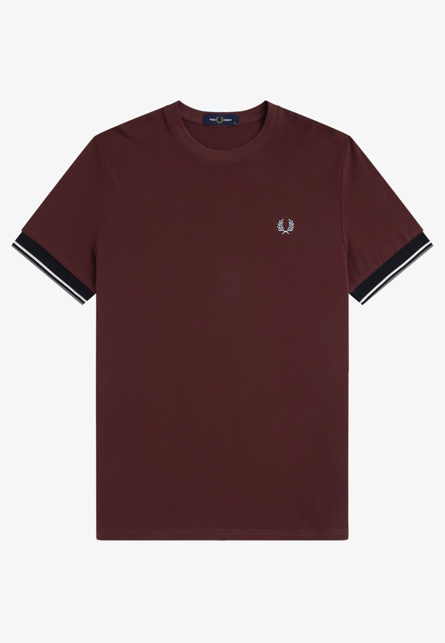 Fred Perry - Twin Tipped Cuff Oxblood - T-Shirt | Men-Image
