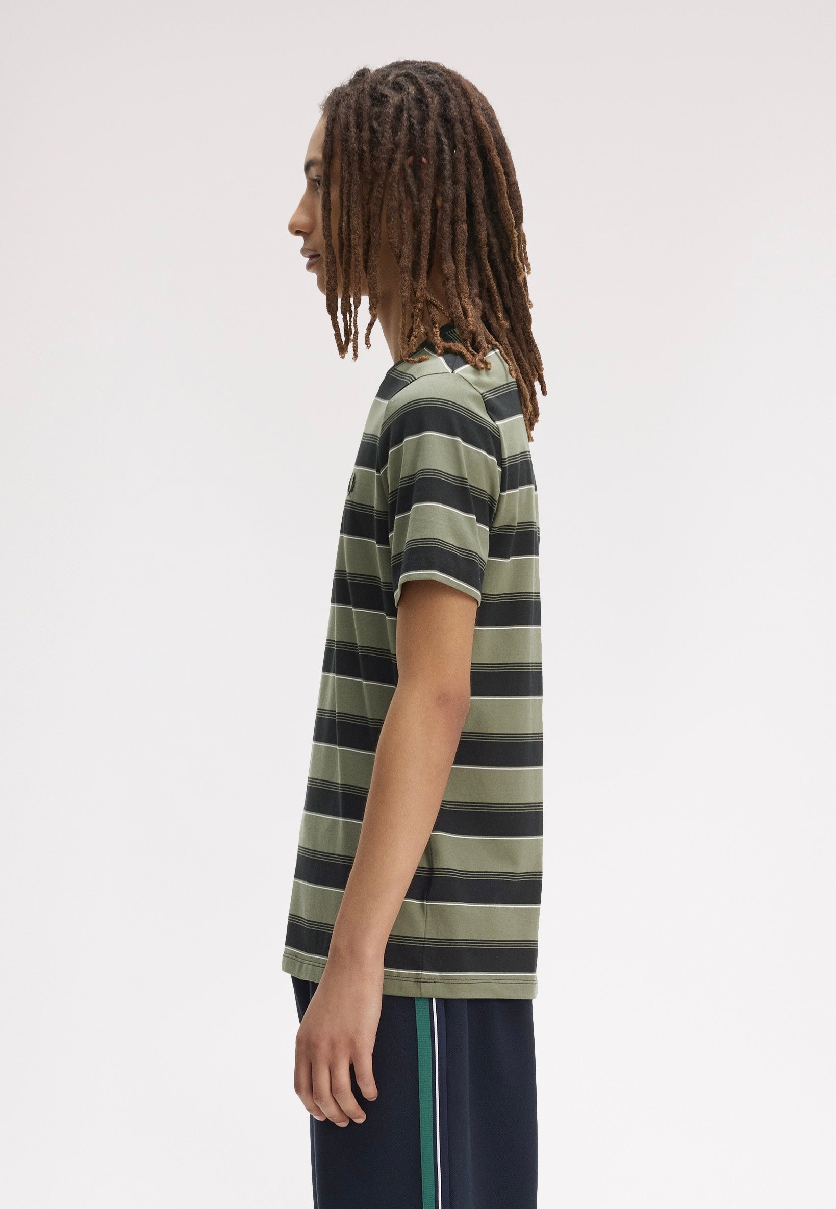 Fred Perry - Fine Stripe Black - T-Shirt | Men-Image