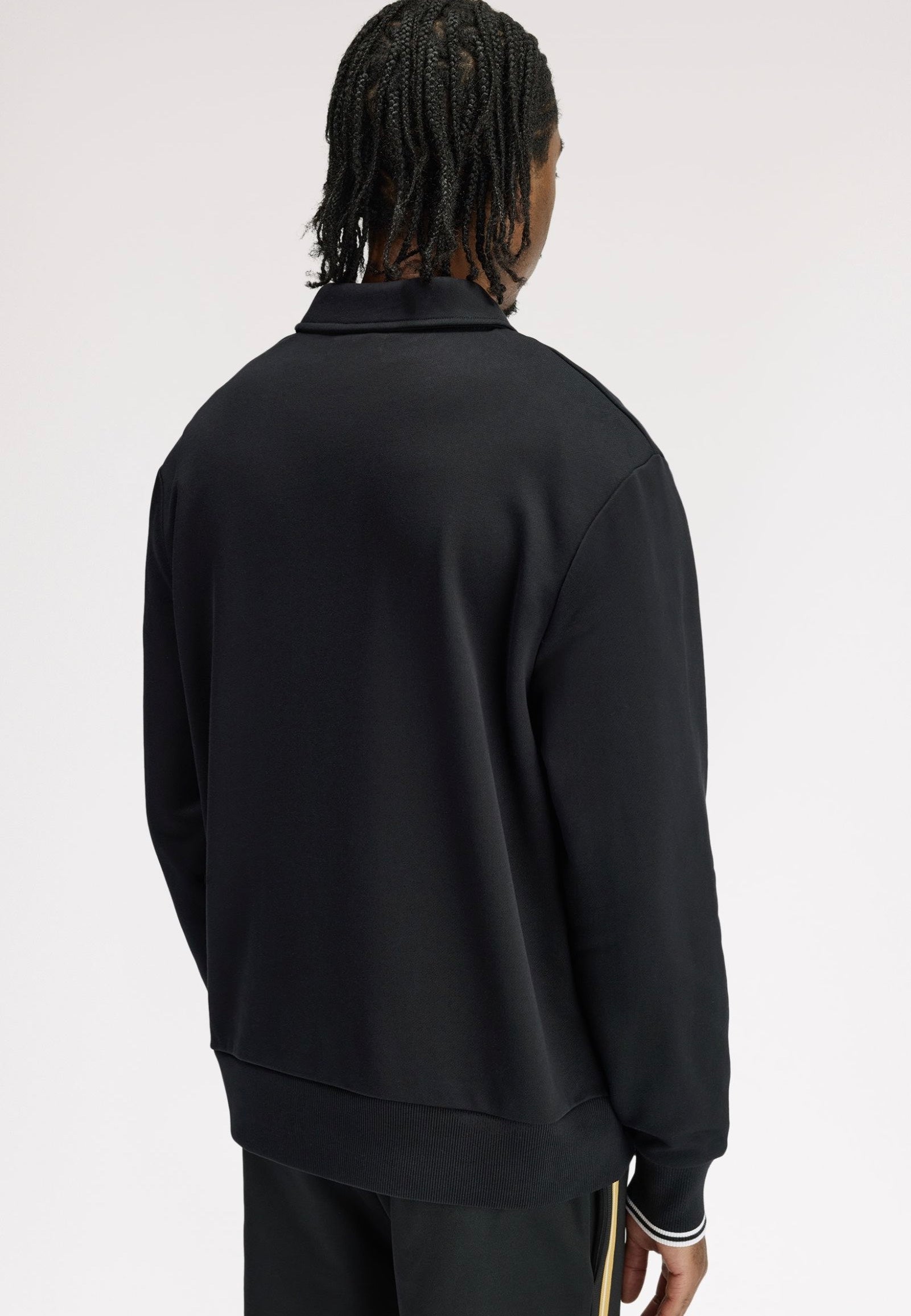 Fred Perry - Half Zip Collared Black - Sweater | Men-Image