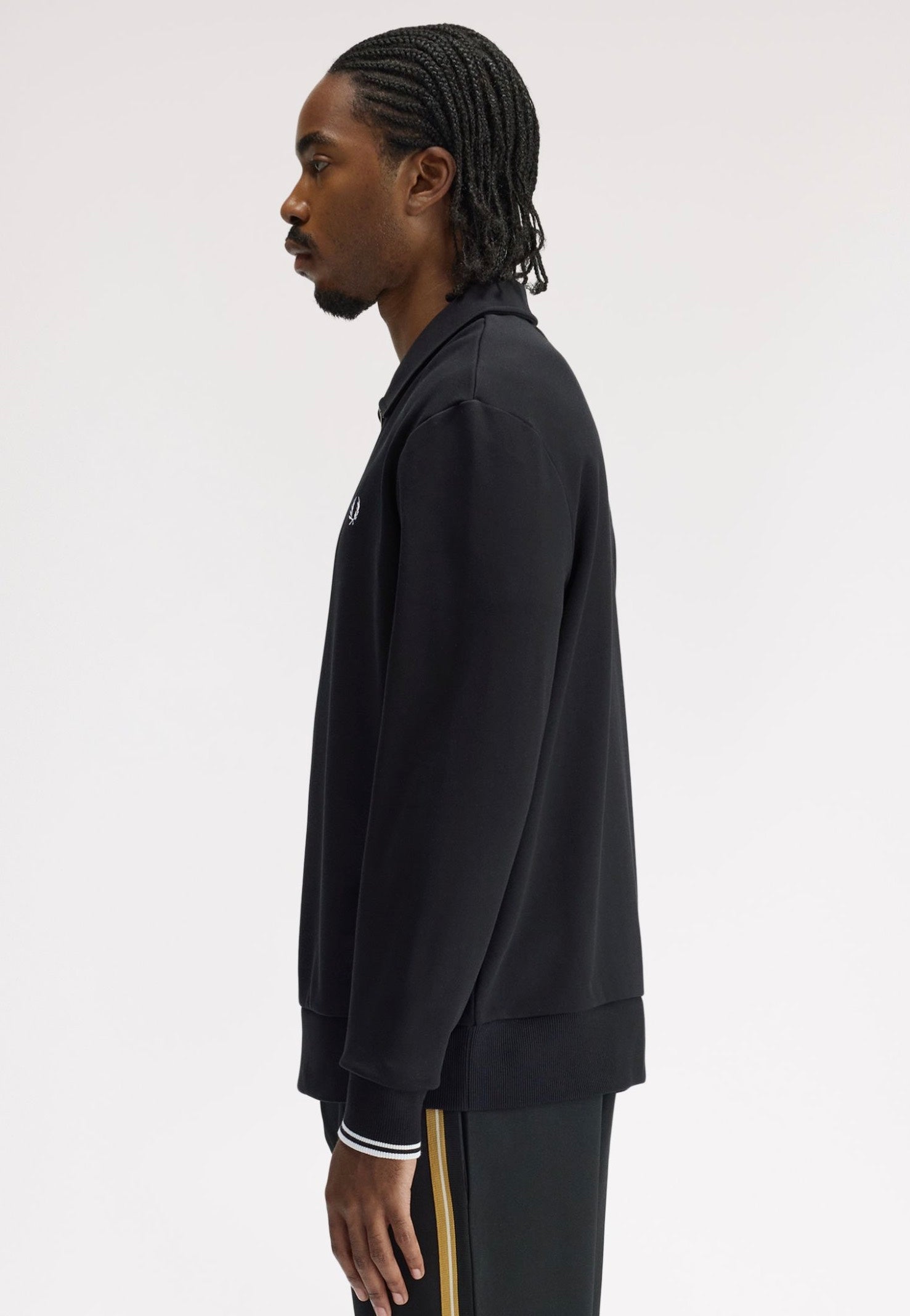 Fred Perry - Half Zip Collared Black - Sweater | Men-Image