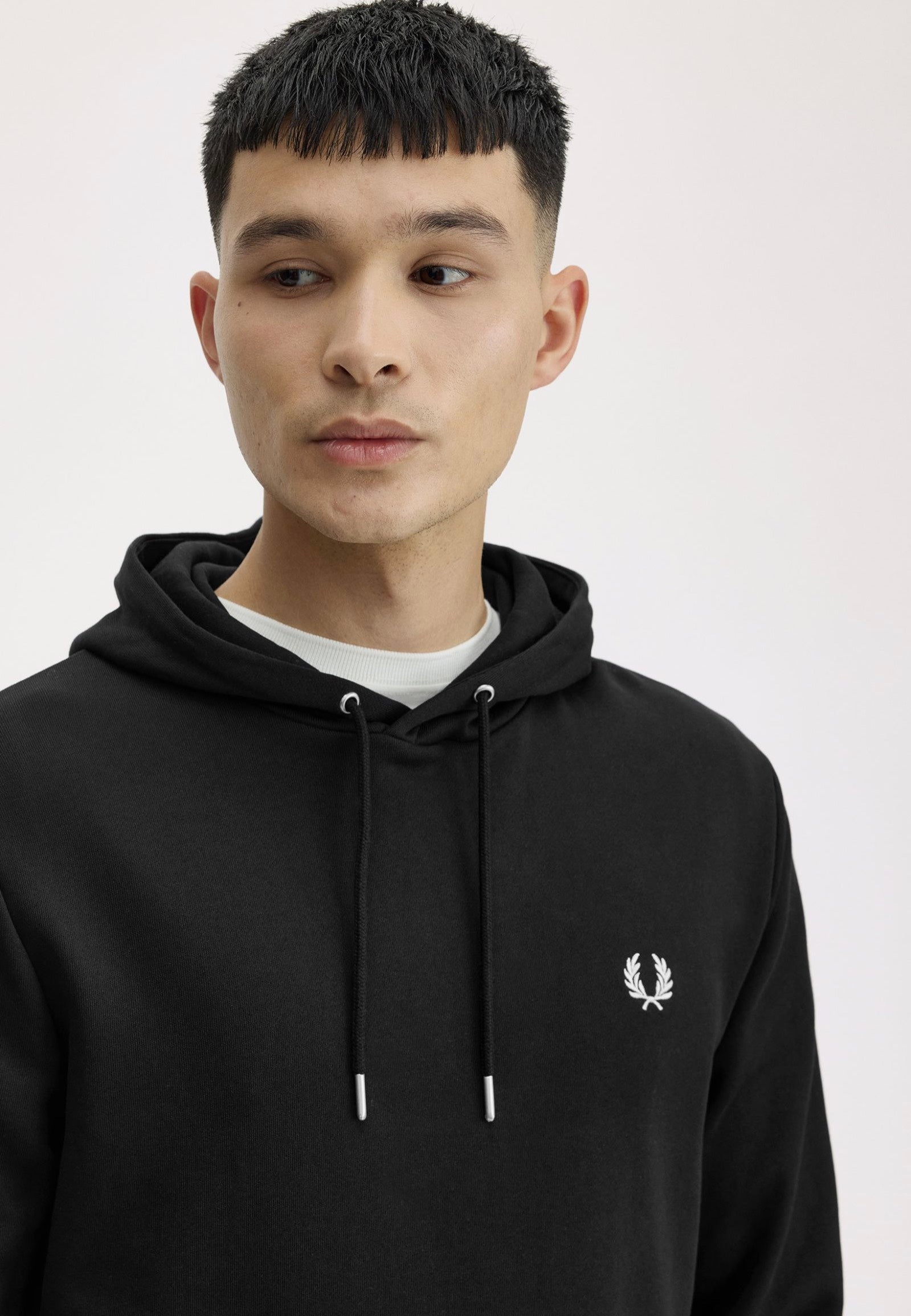 Fred Perry - Tipped Hooded Black - Hoodie | Men-Image