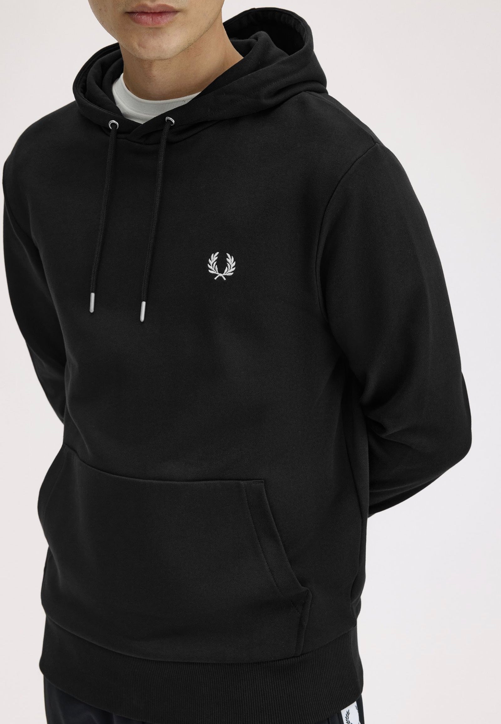 Fred Perry - Tipped Hooded Black - Hoodie | Men-Image