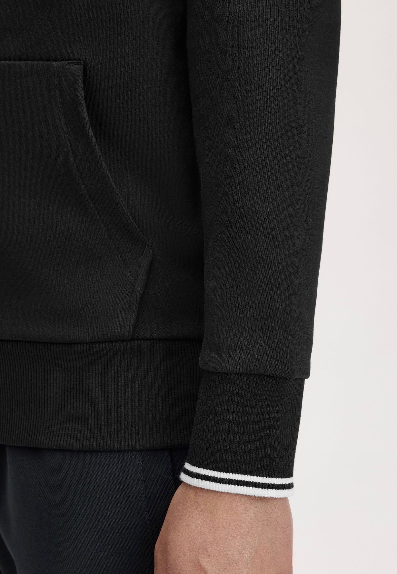 Fred Perry - Tipped Hooded Black - Hoodie | Men-Image
