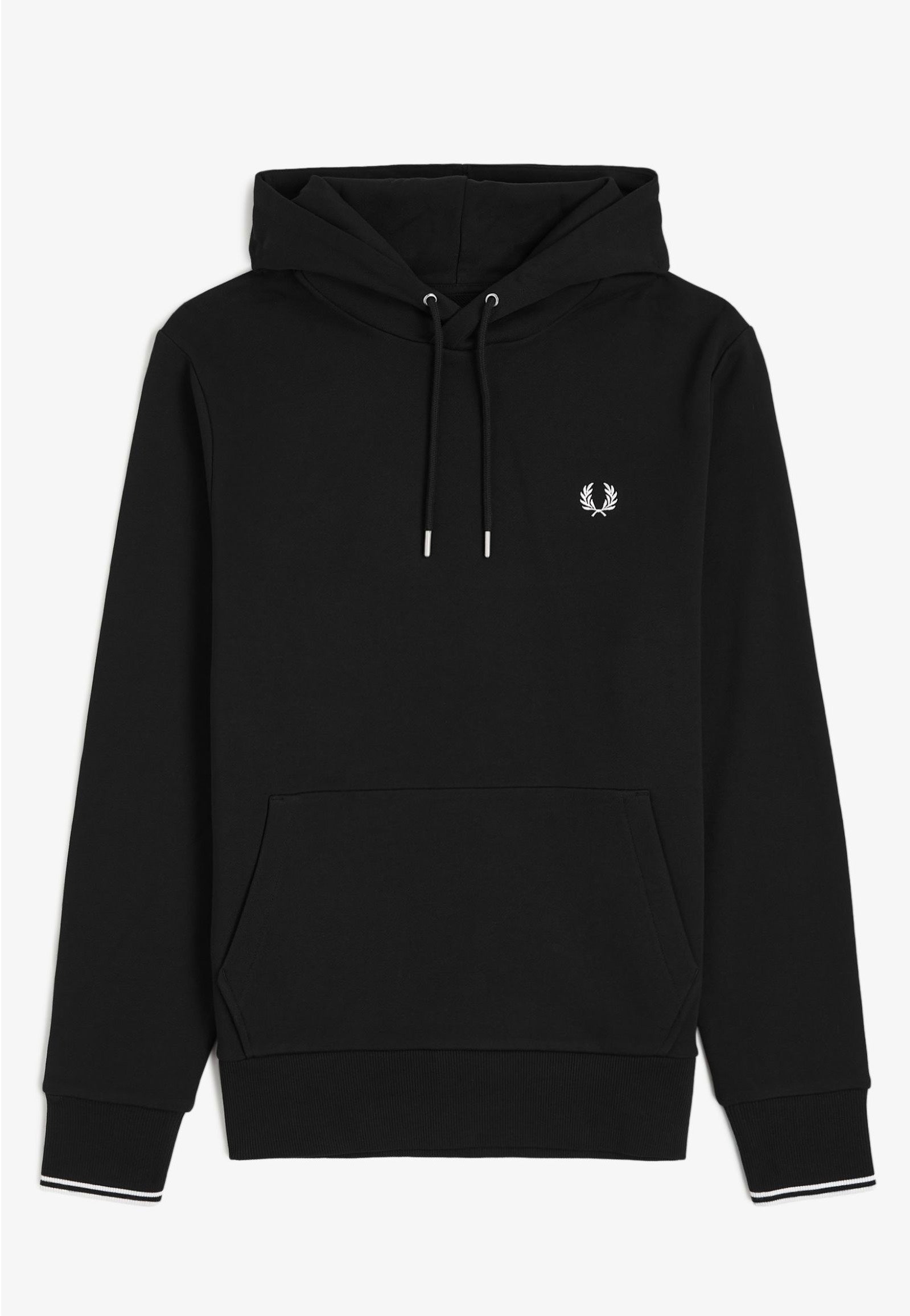 Fred Perry - Tipped Hooded Black - Hoodie | Men-Image