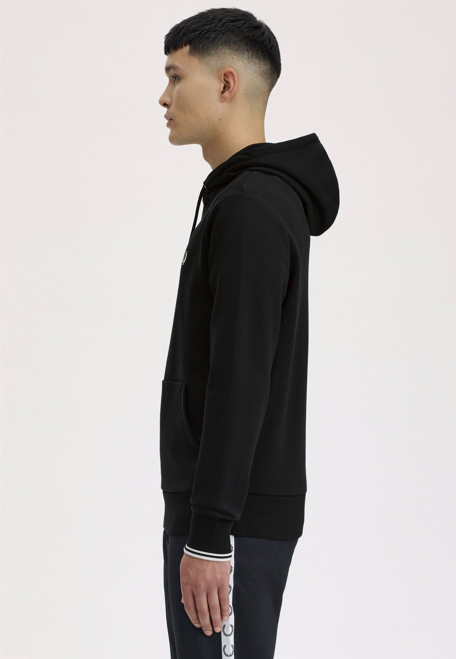 Fred Perry - Tipped Hooded Black - Hoodie | Men-Image