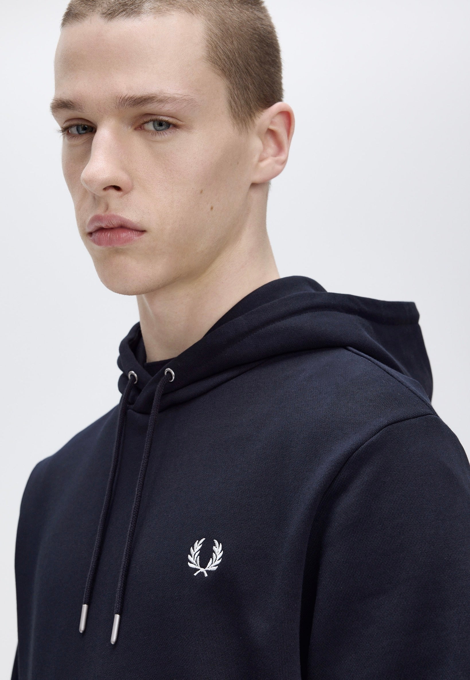 Fred Perry - Tipped Hooded Navy - Hoodie | Men-Image