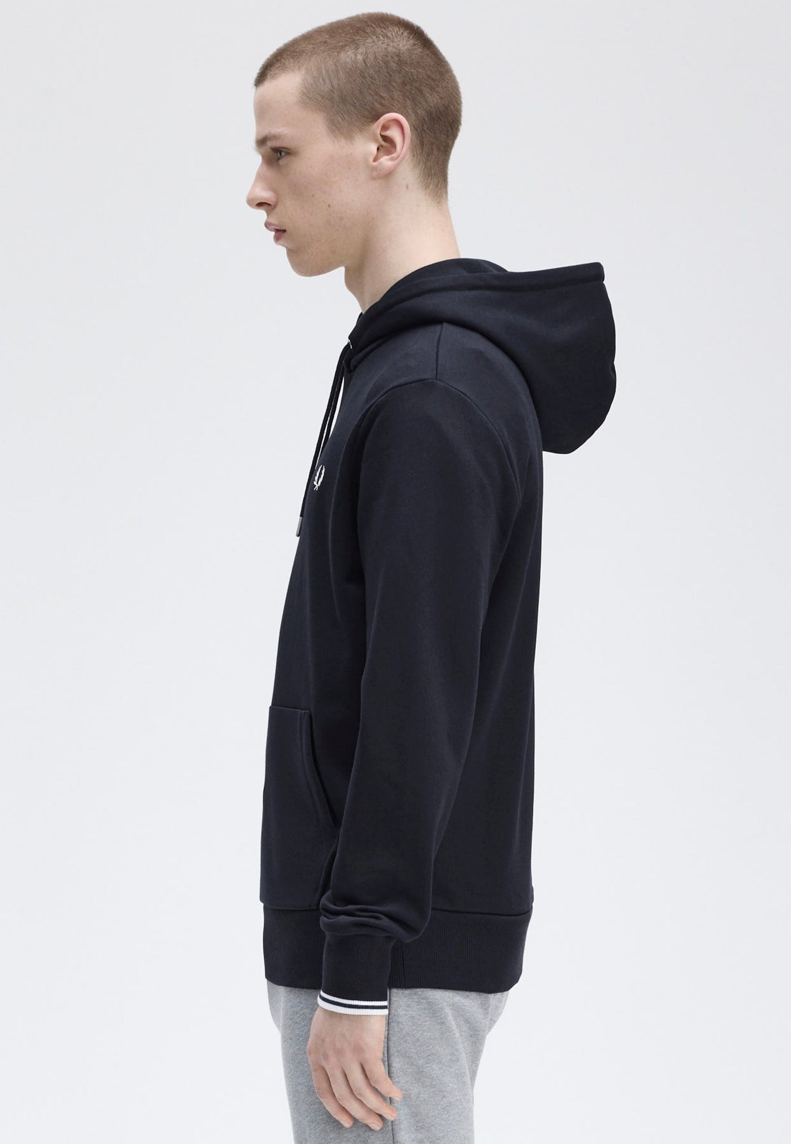 Fred Perry - Tipped Hooded Navy - Hoodie | Men-Image