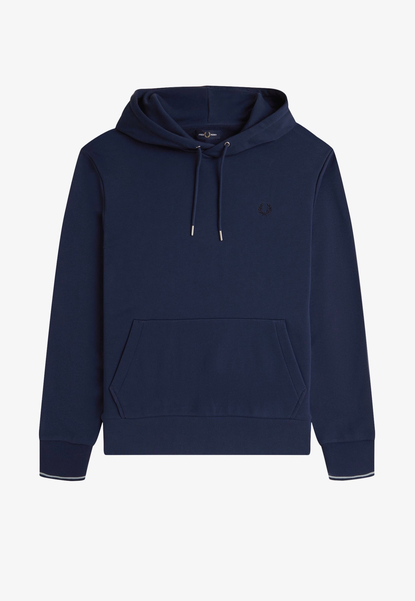 Fred Perry - Tipped Hooded Tennis Blue - Hoodie | Men-Image