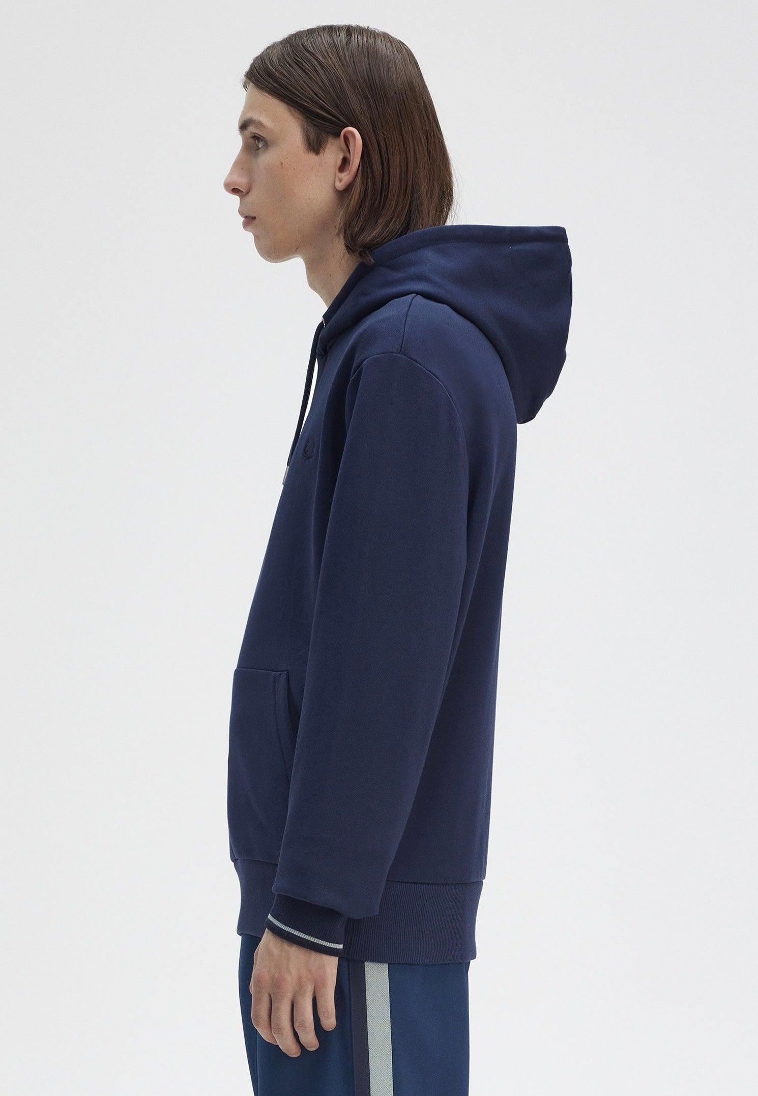 Fred Perry - Tipped Hooded Tennis Blue - Hoodie | Men-Image