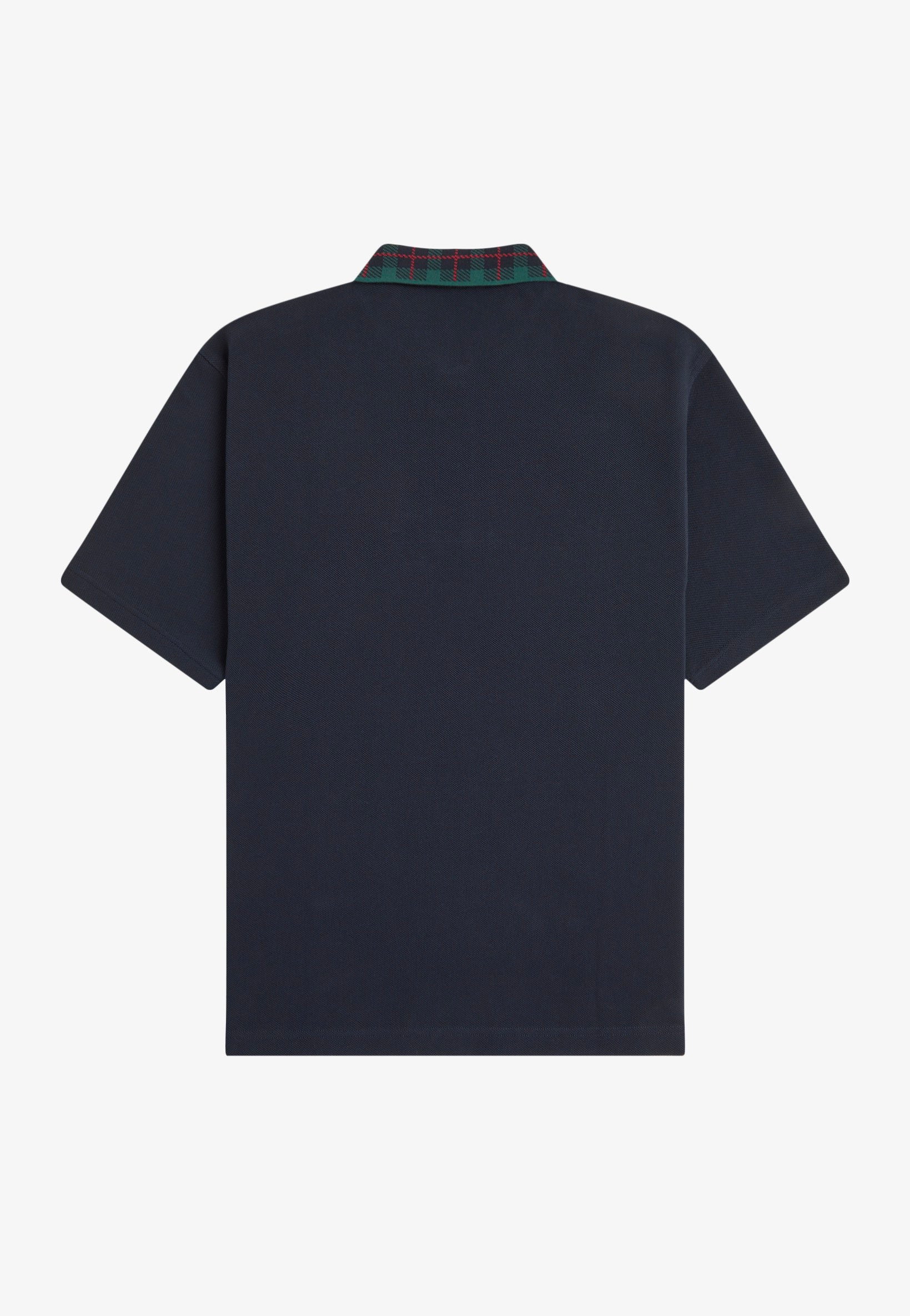 Fred Perry - Tartan Collar Navy - Polo | Men-Image